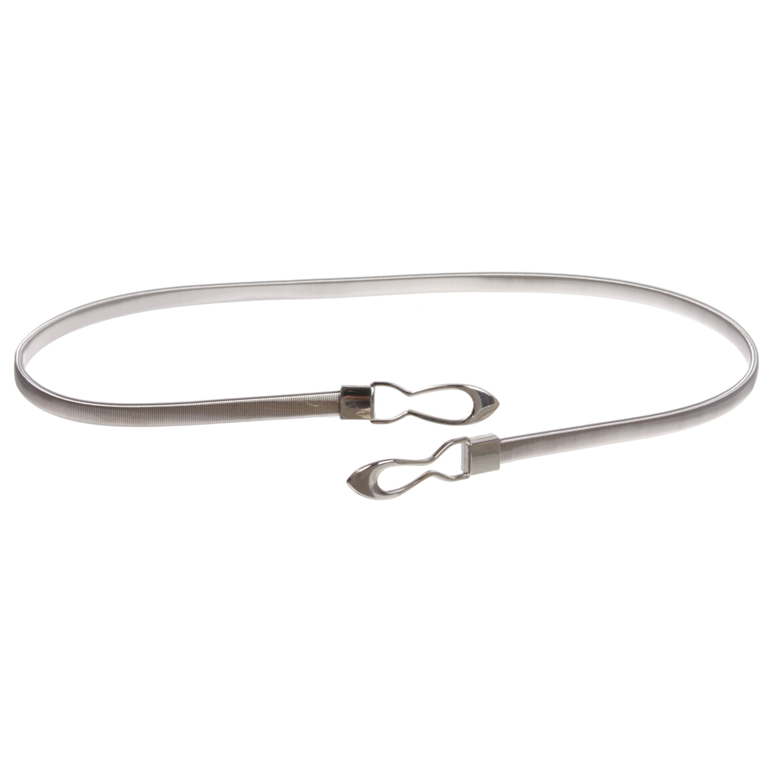 Women's Knot Buckle Skinny Elastic Chain Punk Wedding Belt Piece Stretch Waistband - OnlineBelts