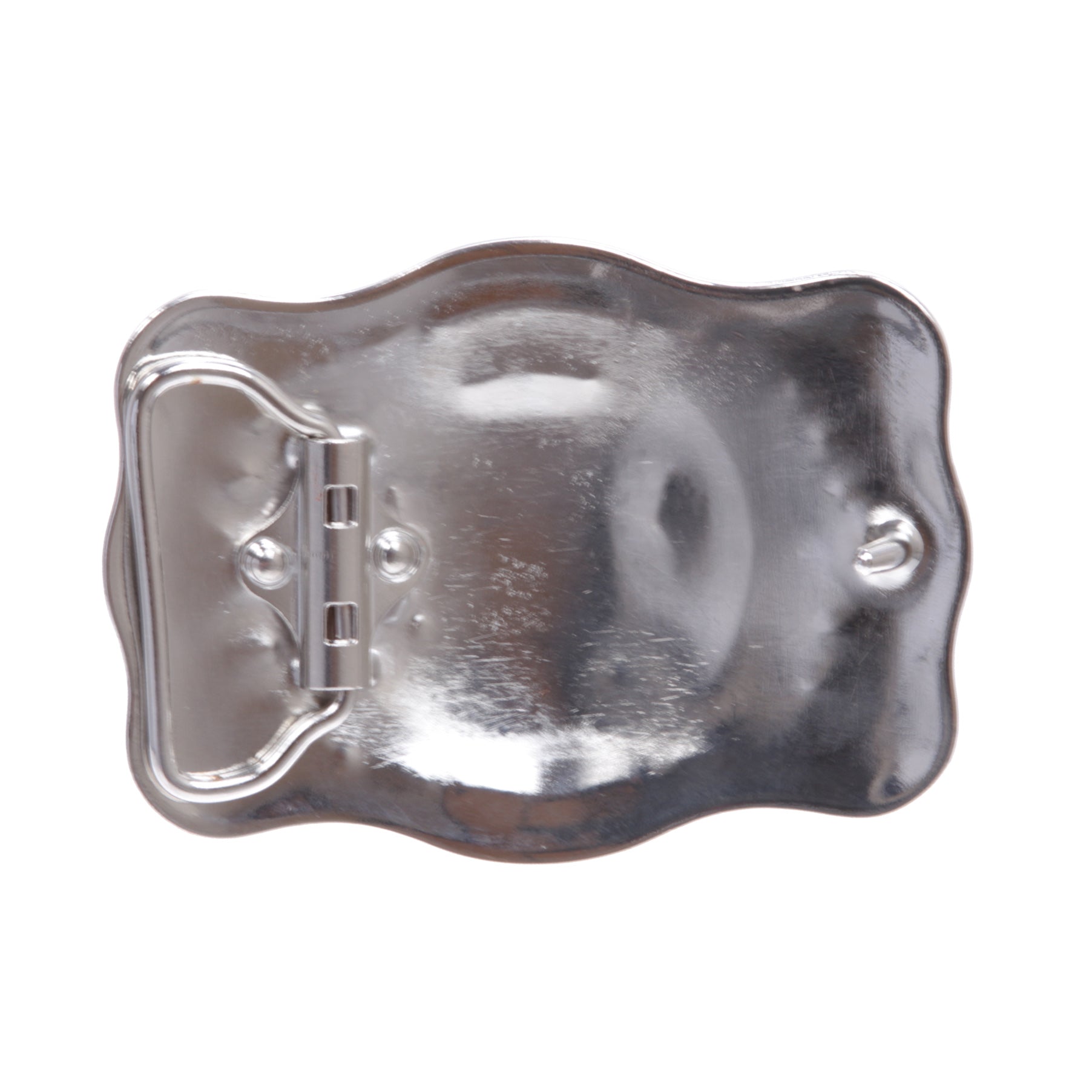 Rectangular Skull with flame Cross Buckle - OnlineBelts