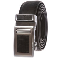Men's Leather Automatic Slide Ratchet Dress Belt
