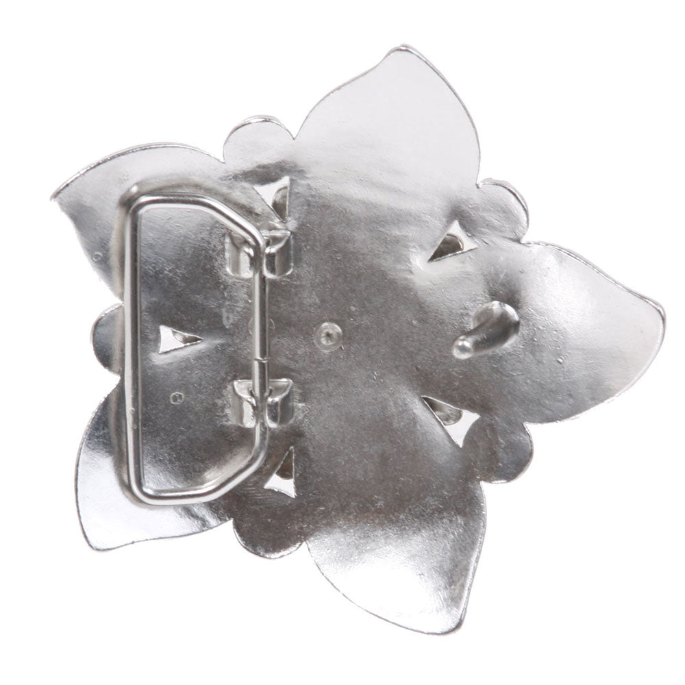 Rhinestone Flower Belt Buckle