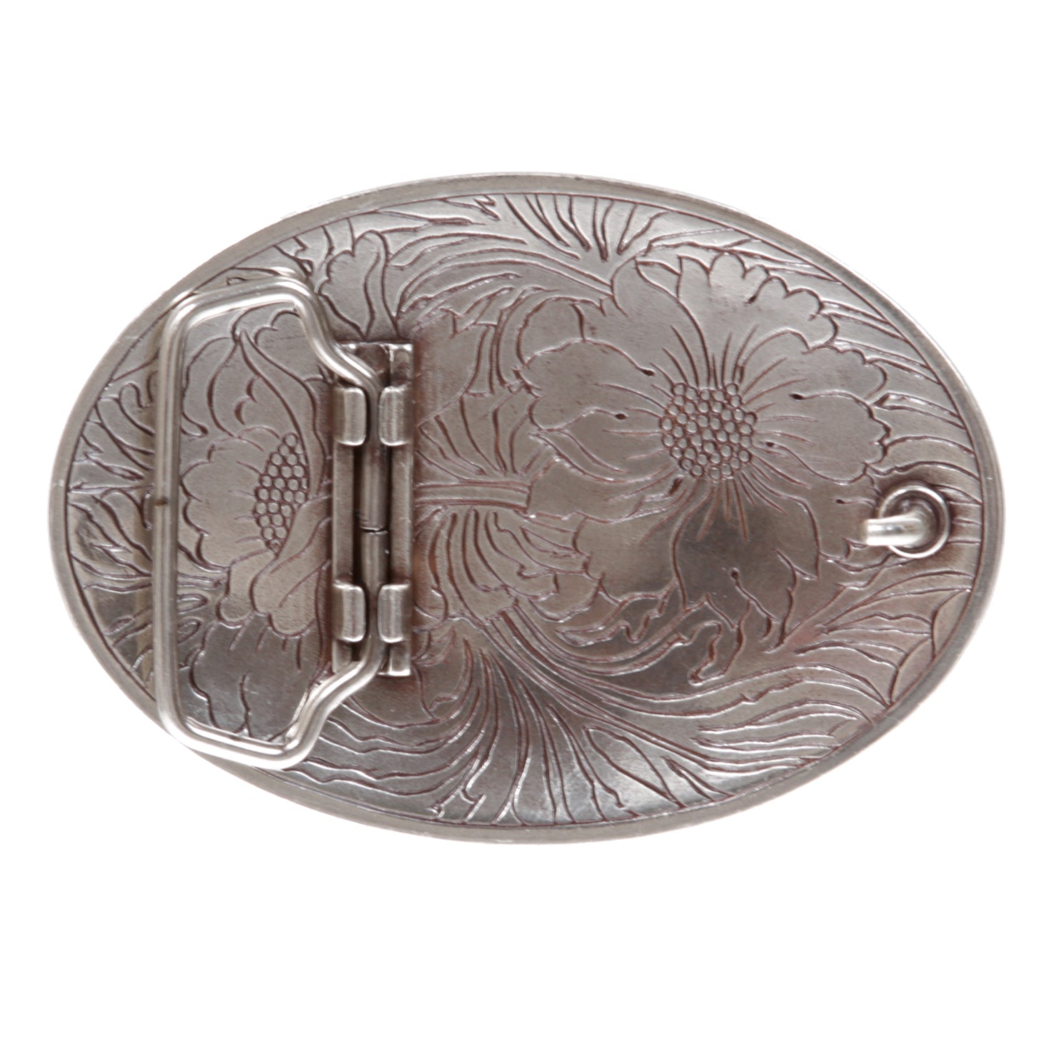 Oval Sunflower Engraving Belt Buckle - OnlineBelts