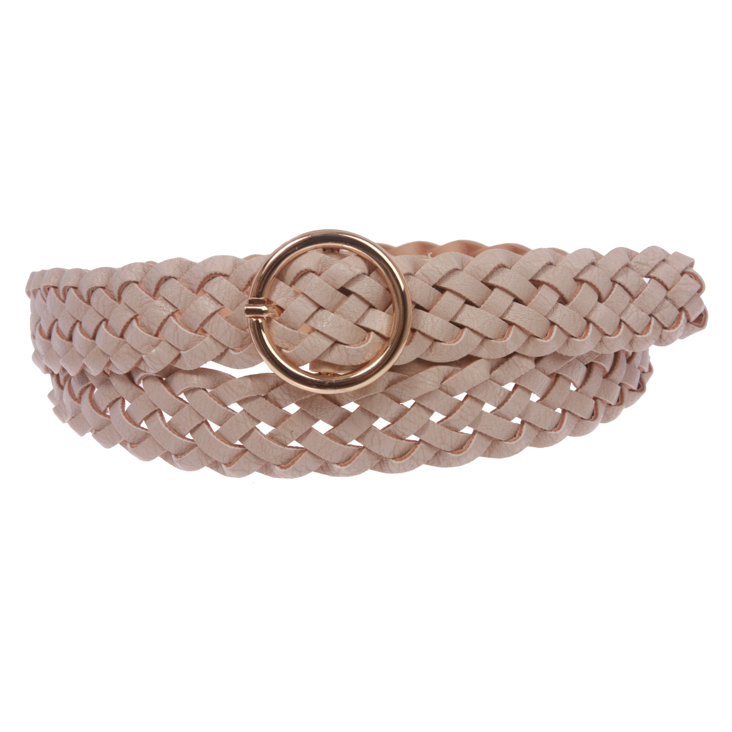 Women's 1" Skinny Braided Woven Non Leather Belt - OnlineBelts