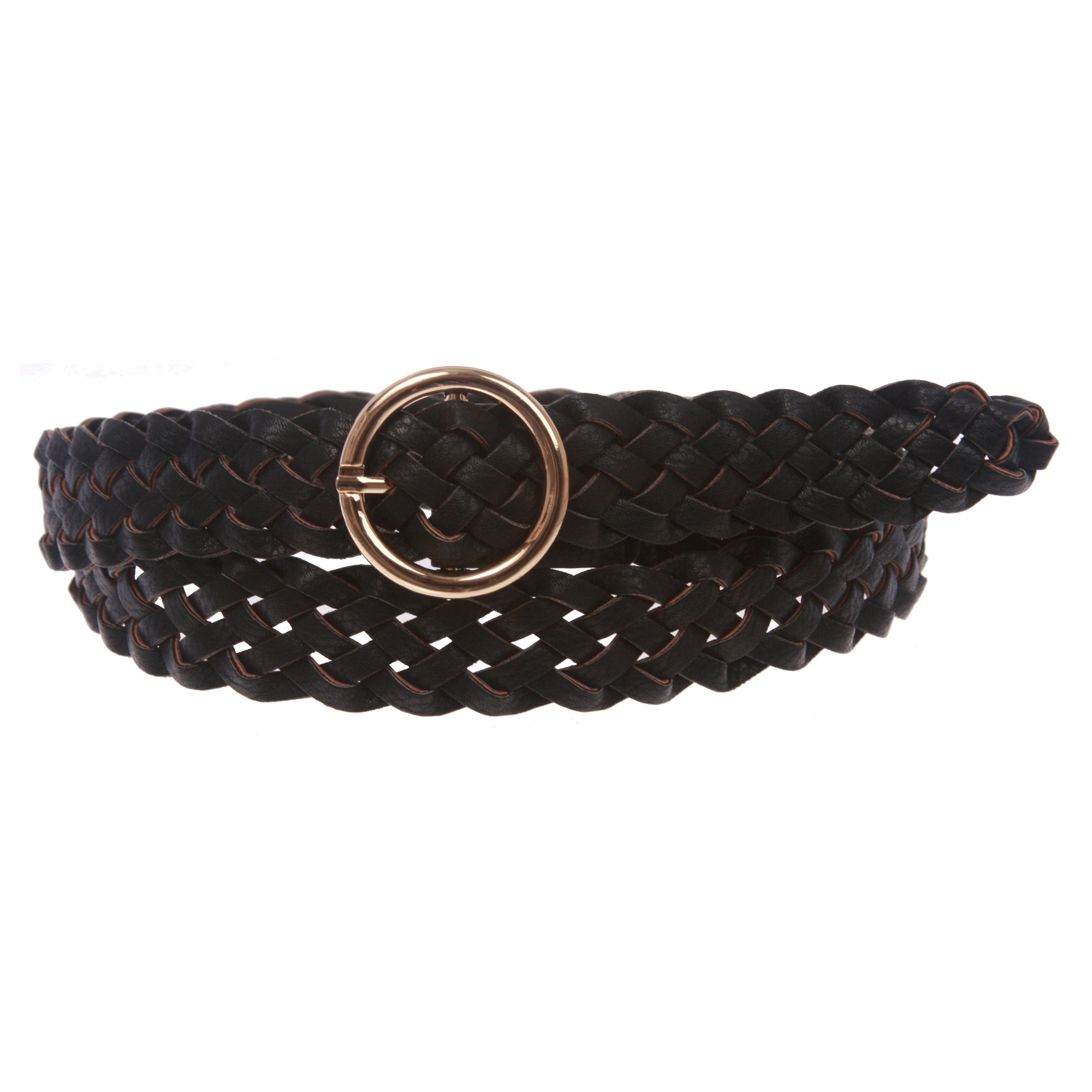 Women's 1" Skinny Braided Woven Non Leather Belt - OnlineBelts