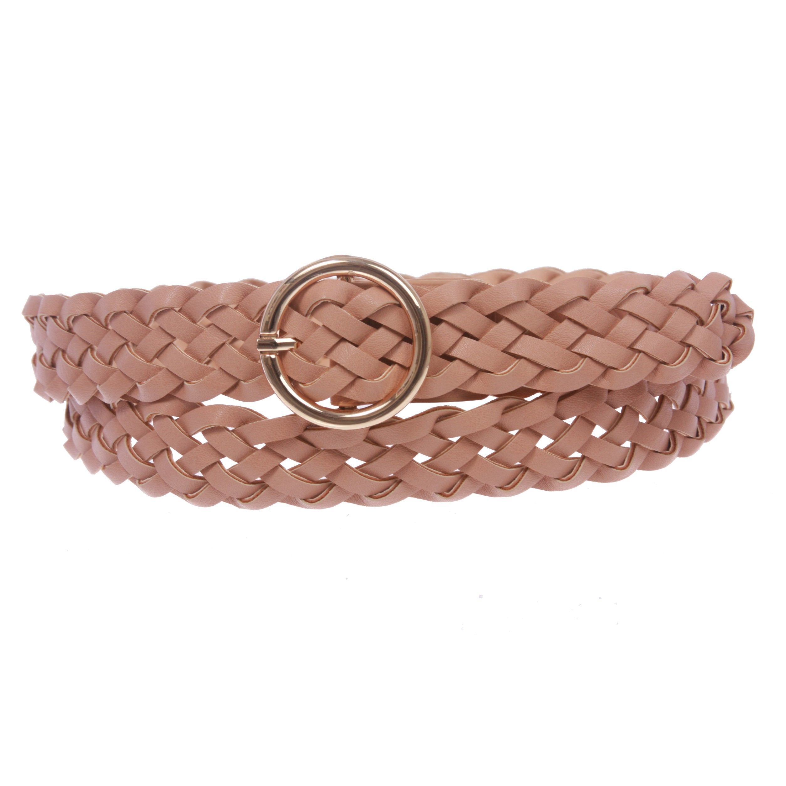 Women's 1" Skinny Braided Woven Non Leather Belt - OnlineBelts