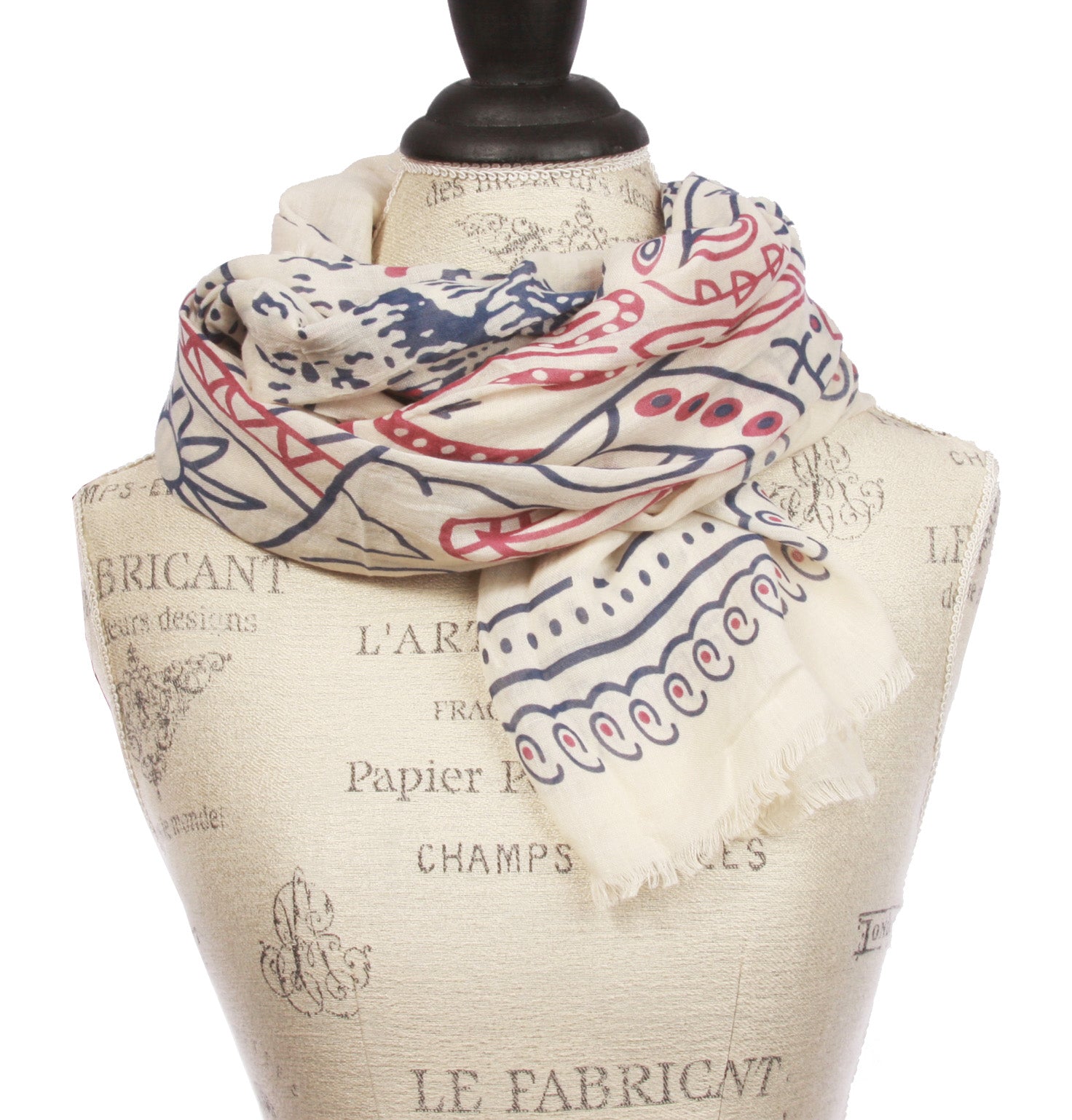 Womens Mix Colored Light Weight Wide Shawl Wrap Cotton Scarf - OnlineBelts