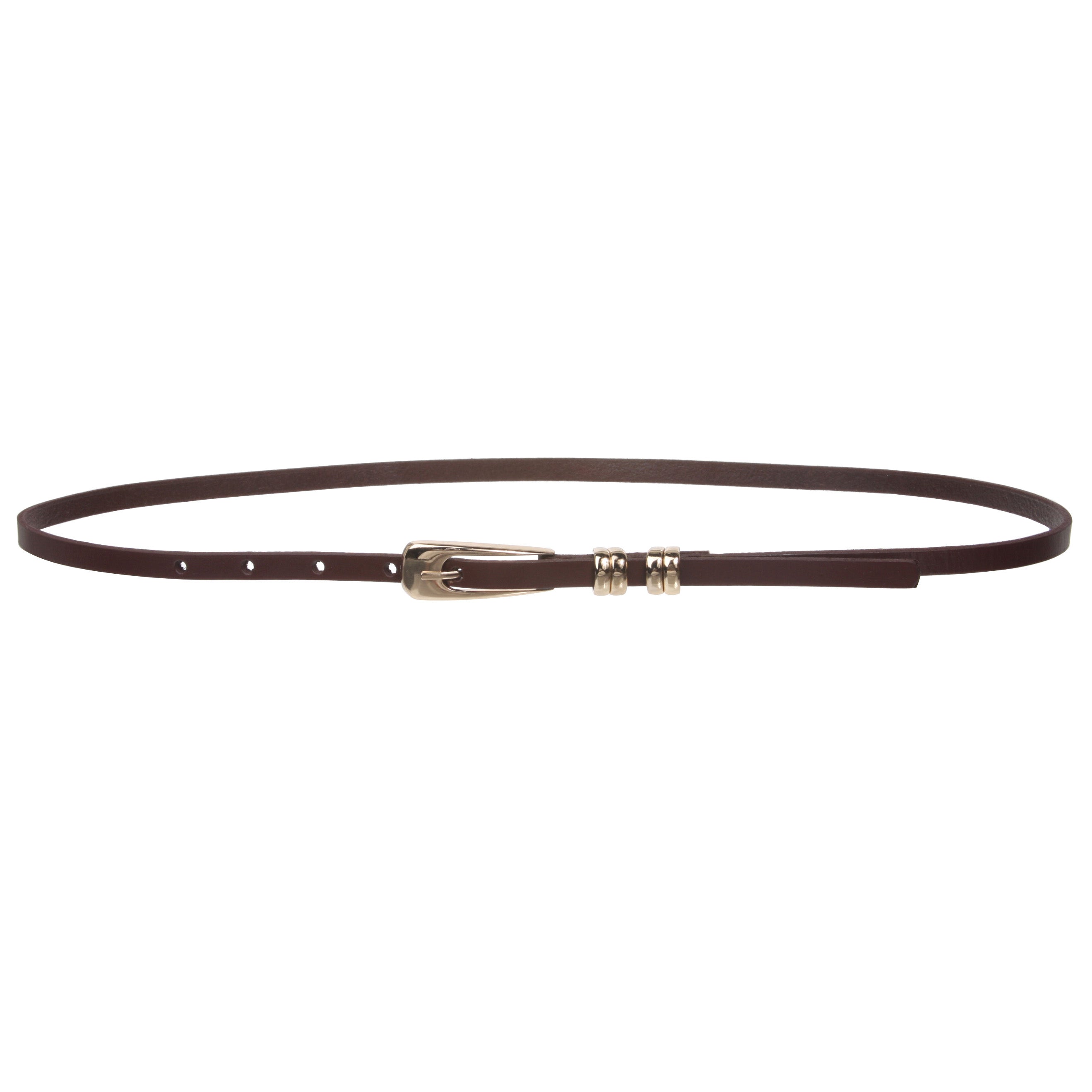 Women's 3/8" (9mm) Skinny Solid Leather Dress Belt - OnlineBelts