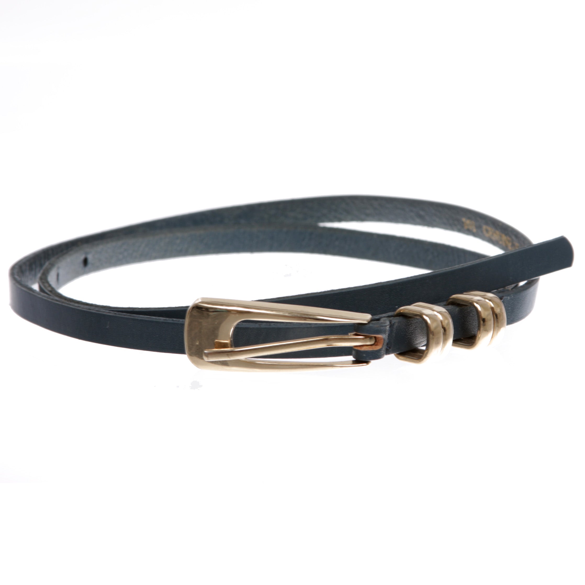 Women's 3/8" (9mm) Skinny Solid Leather Dress Belt - OnlineBelts