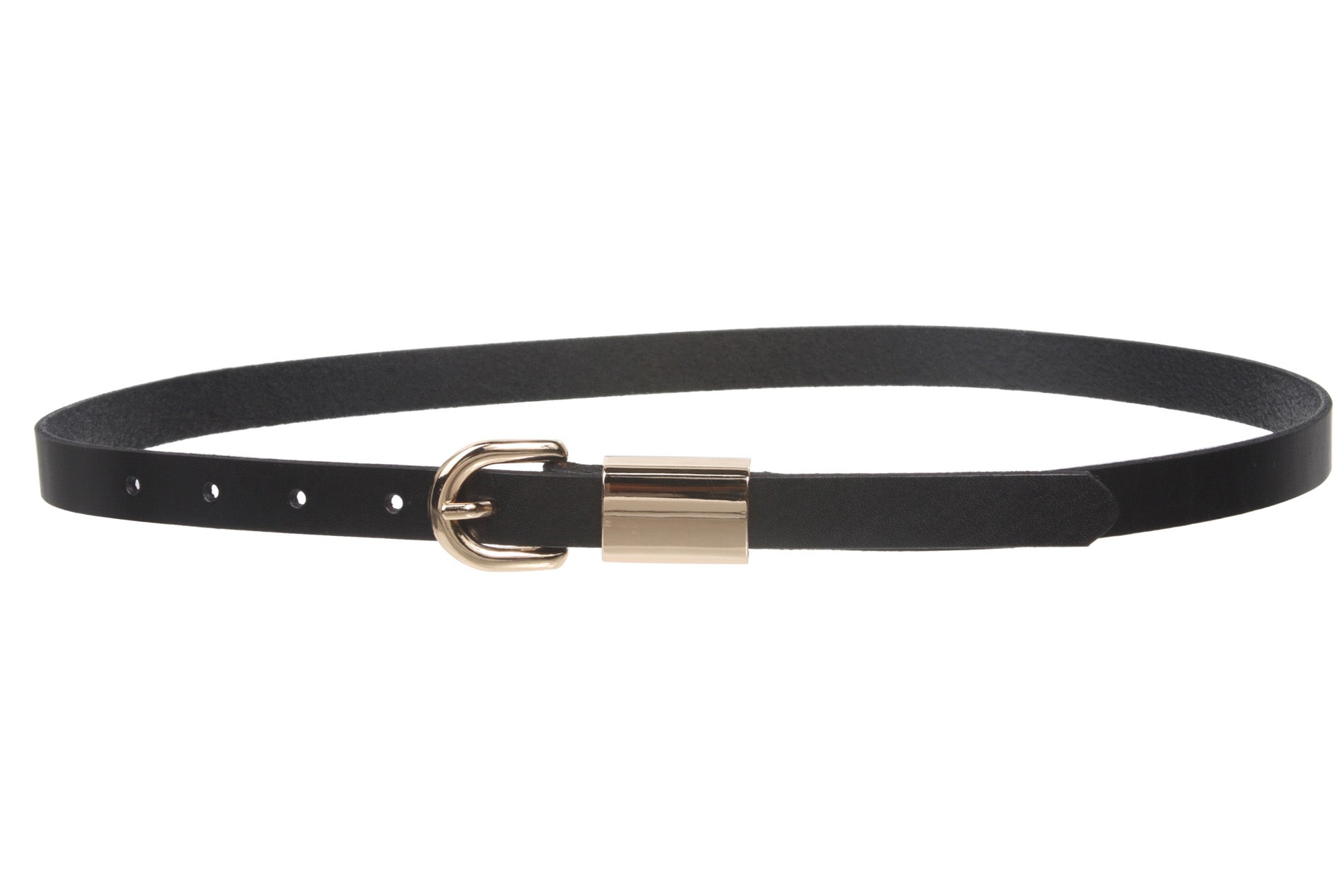 Women's 3/4" (19mm) Skinny Solid Leather Dress Belt - OnlineBelts