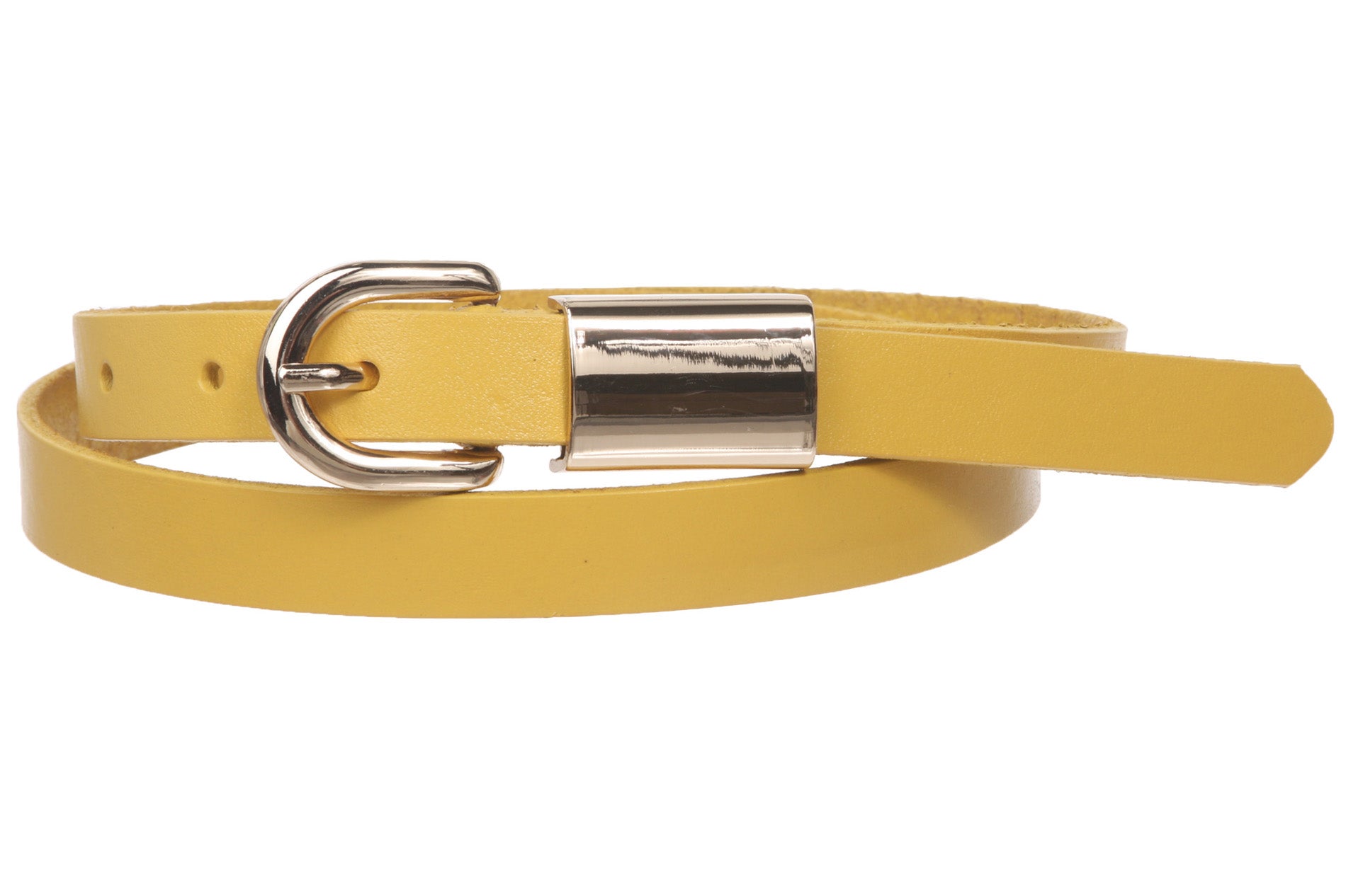 Women's 3/4" (19mm) Skinny Solid Leather Dress Belt - OnlineBelts