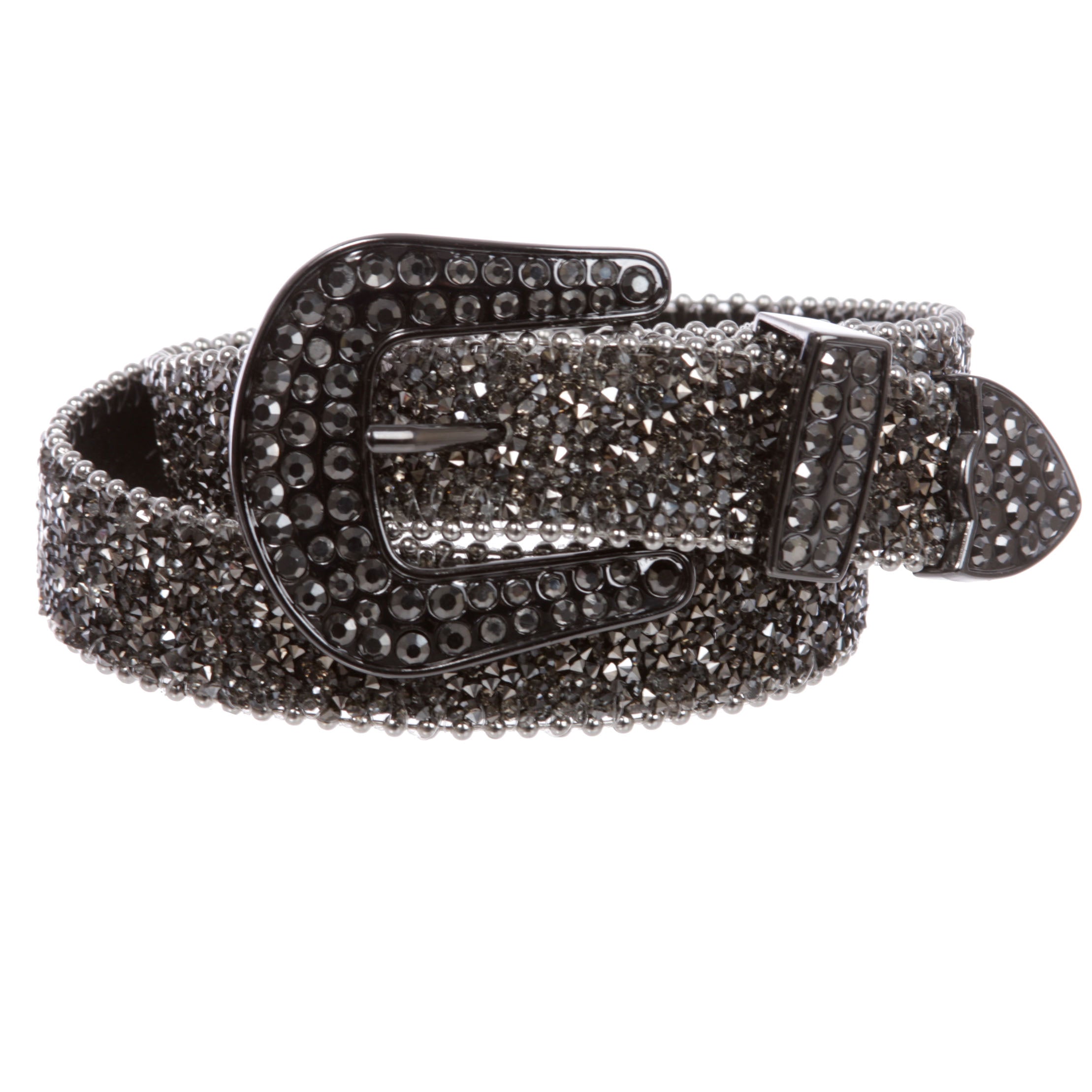Kids 1 1/8" (28 mm) Western Cowgirl Rhinestone Sparkling Mesh Belt - OnlineBelts