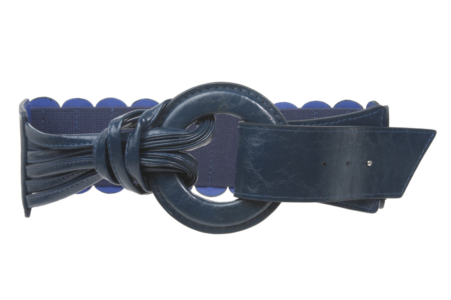 3" Wide High Waist Stretch String Tied Strap Fold For Closure - OnlineBelts