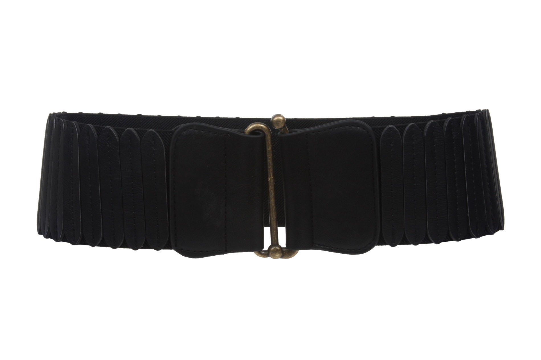 Women's 3" Wide High Elastic Waist Belt With Metal Hook Buckle - OnlineBelts