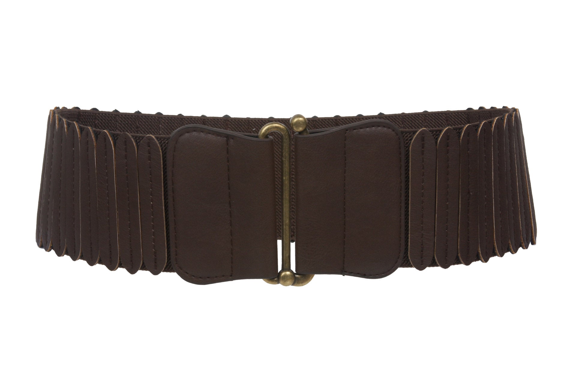 Women's 3" Wide High Elastic Waist Belt With Metal Hook Buckle - OnlineBelts