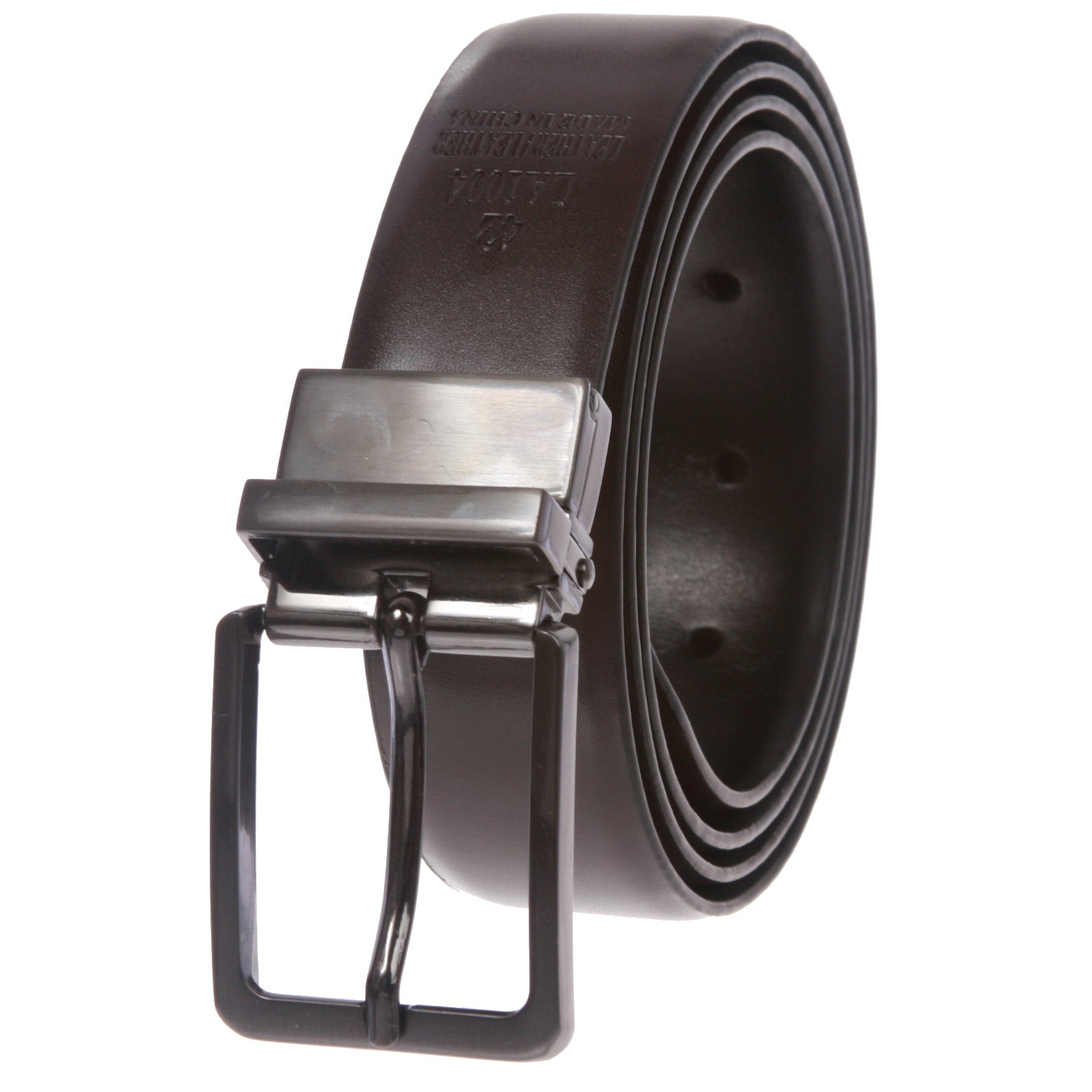 Men's Cut-to-Fit Black or Brown Reversible Dress Belt - OnlineBelts