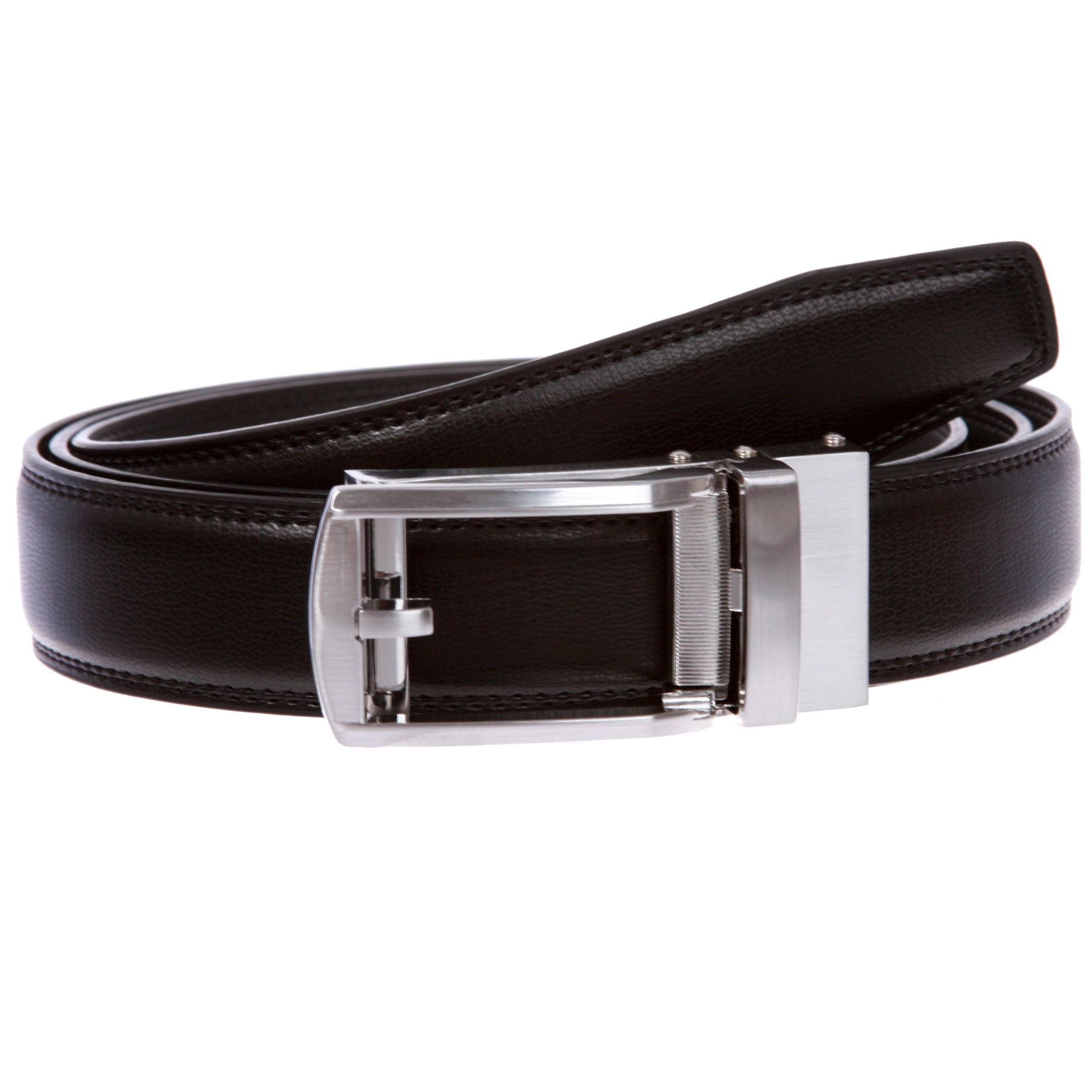 Men's Microfiber Adjustable Automatic Ratchet Slide Perfect Fit Belt - OnlineBelts