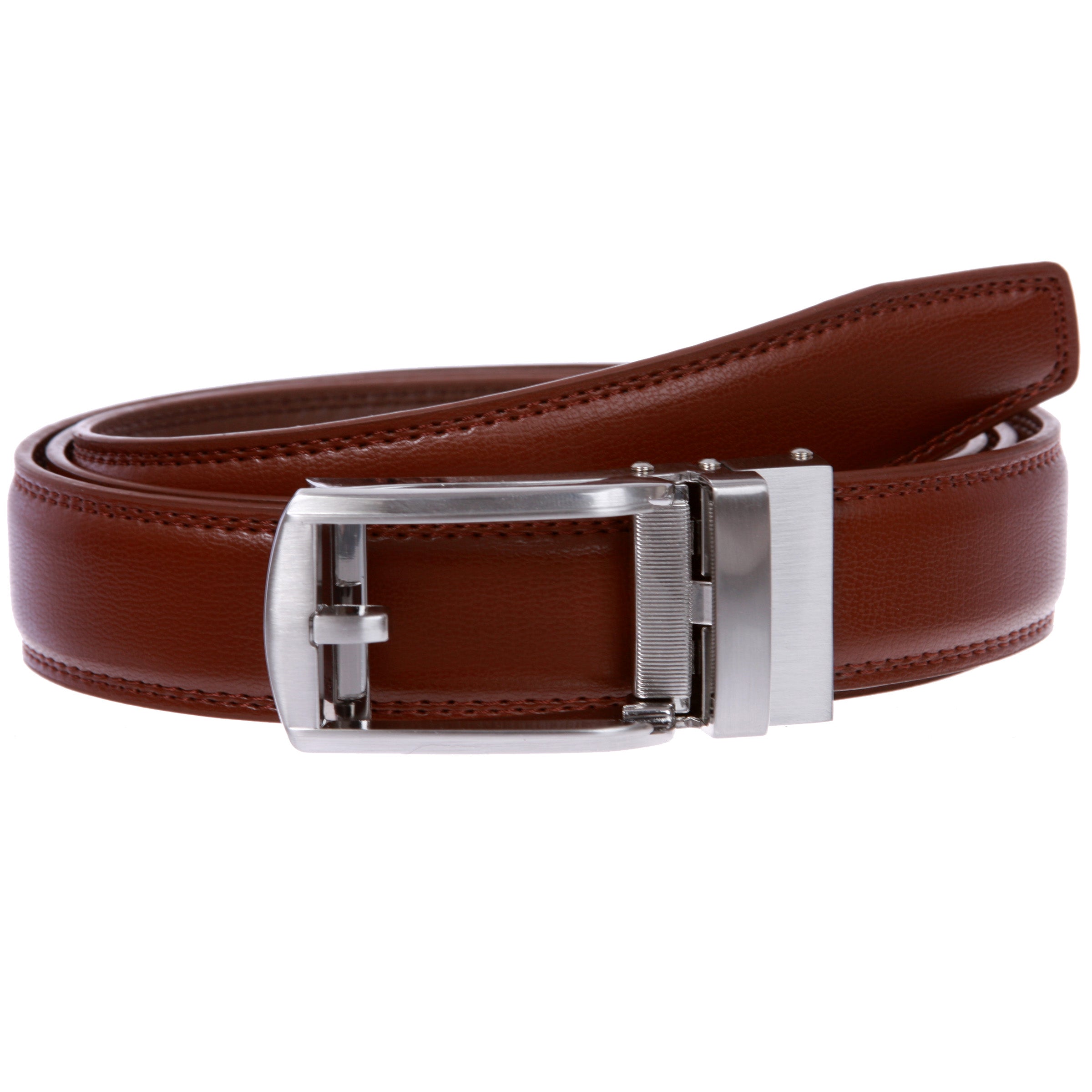 Men's Microfiber Adjustable Automatic Ratchet Slide Perfect Fit Belt - OnlineBelts