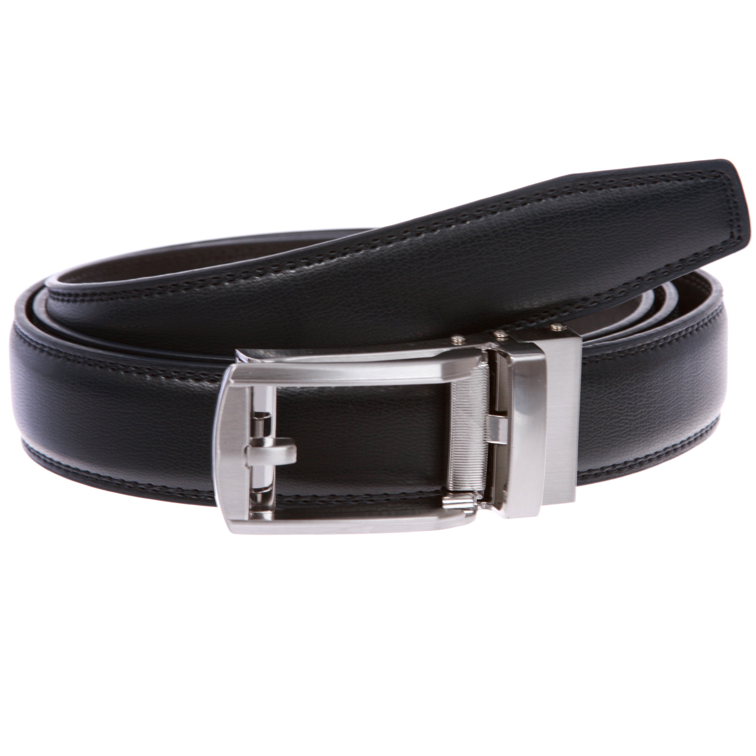 Men's Microfiber Adjustable Automatic Ratchet Slide Perfect Fit Belt - OnlineBelts