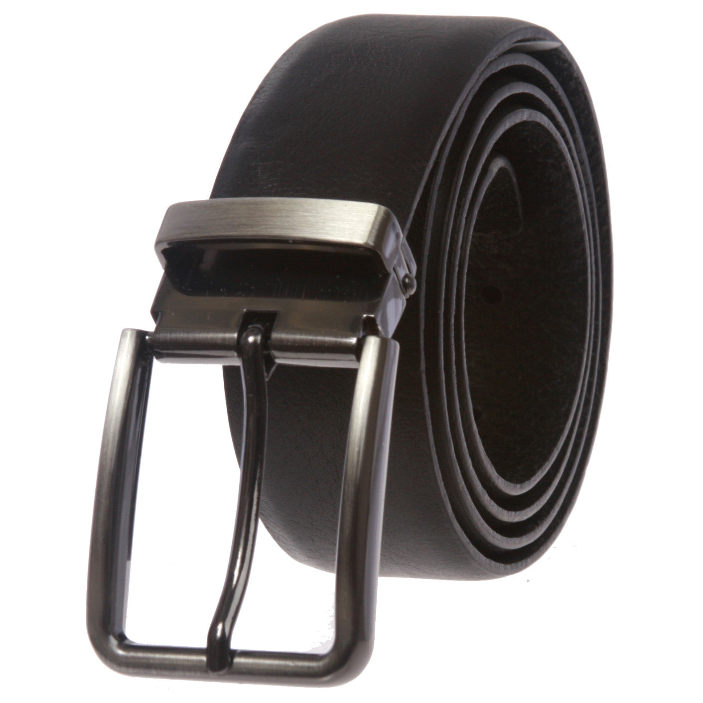 Men's Clamp on Feather Edged Italian Leather Dress Belt - OnlineBelts