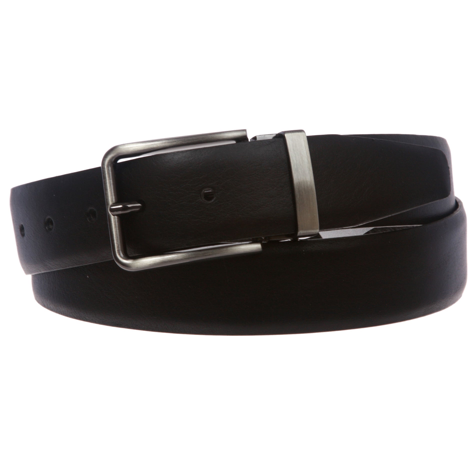 Men's Clamp on Feather Edged Italian Leather Dress Belt - OnlineBelts
