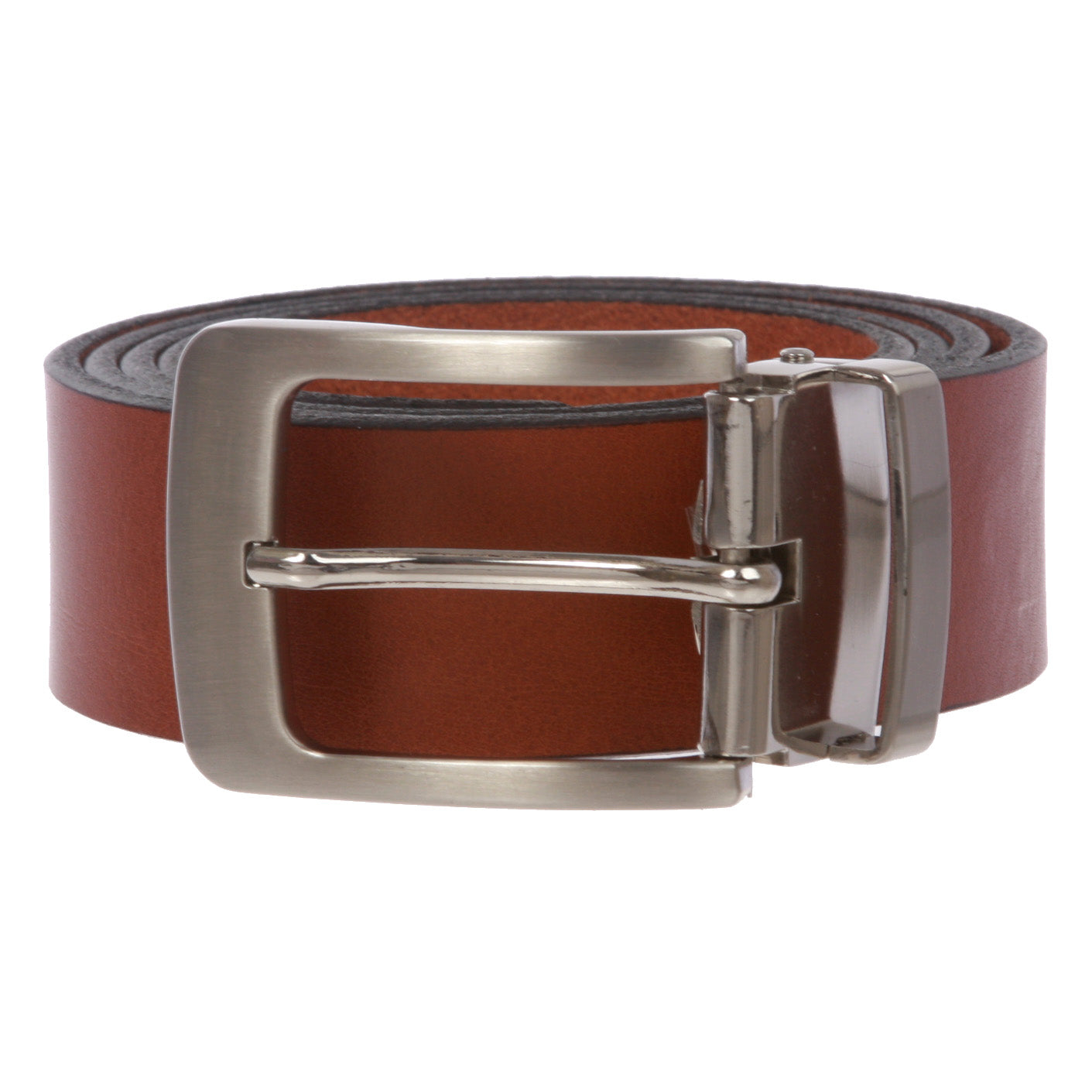 Men's 1 1/4" Clamp on Italian Leather Dress Belt - OnlineBelts