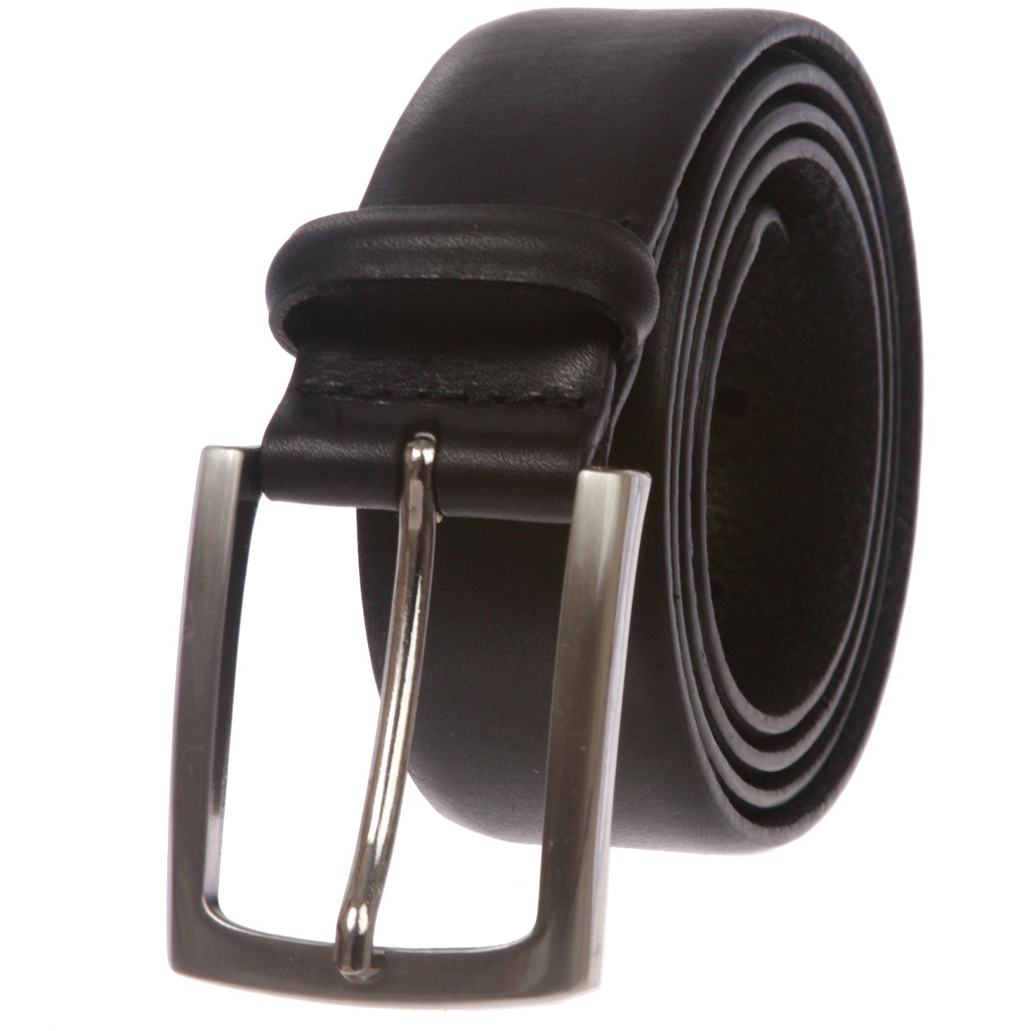 Men's Feather Edged Italian Leather Dress Belt - OnlineBelts