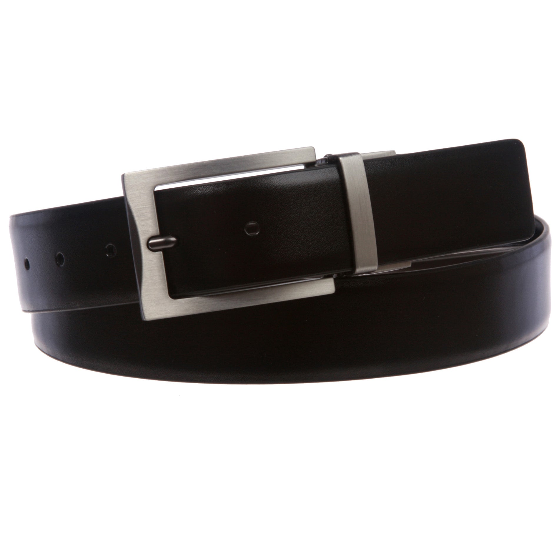 Men's 1 1/4" Cut-to-Fit Black or Brown Reversible Dress Belt - OnlineBelts