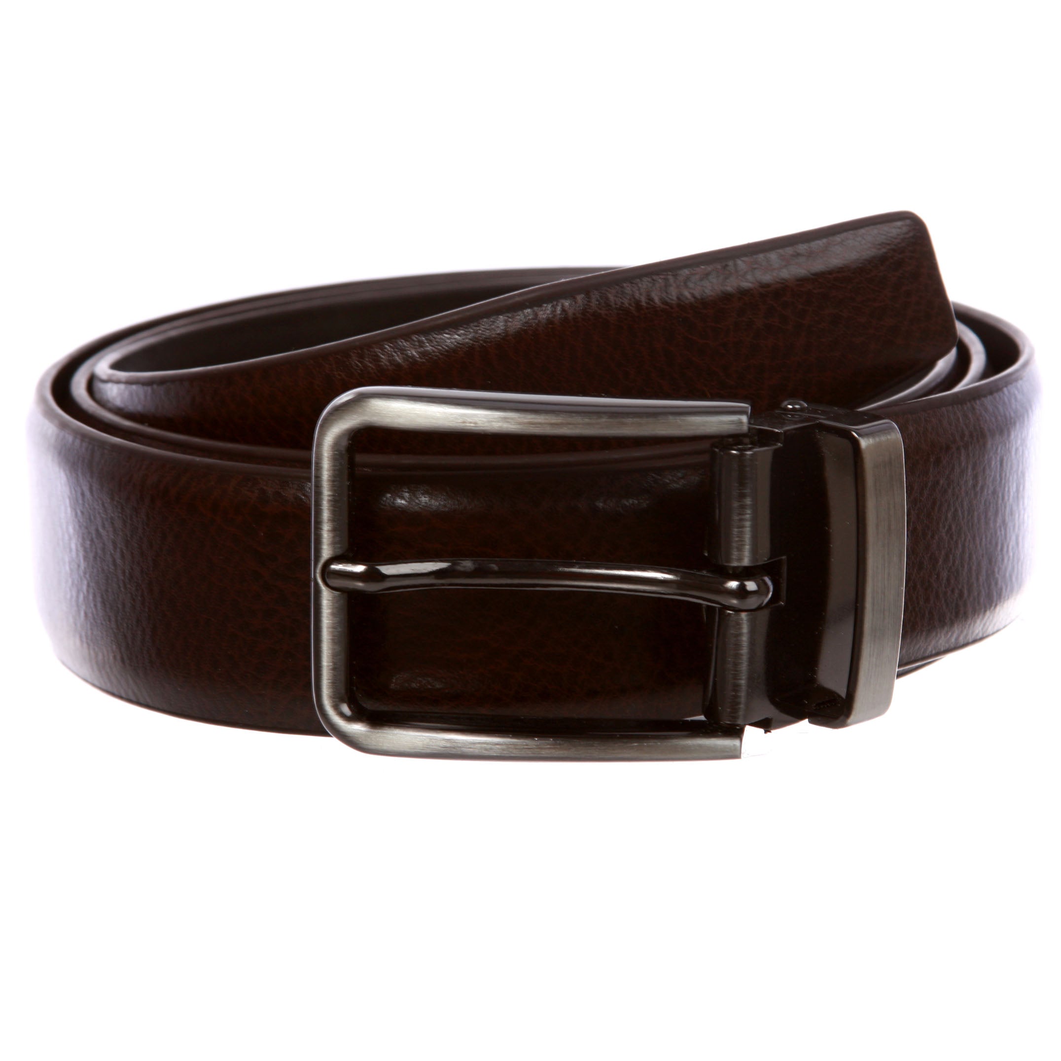 Men's One-Size-Fits-All Feather Edged Leather Dress Belt - OnlineBelts