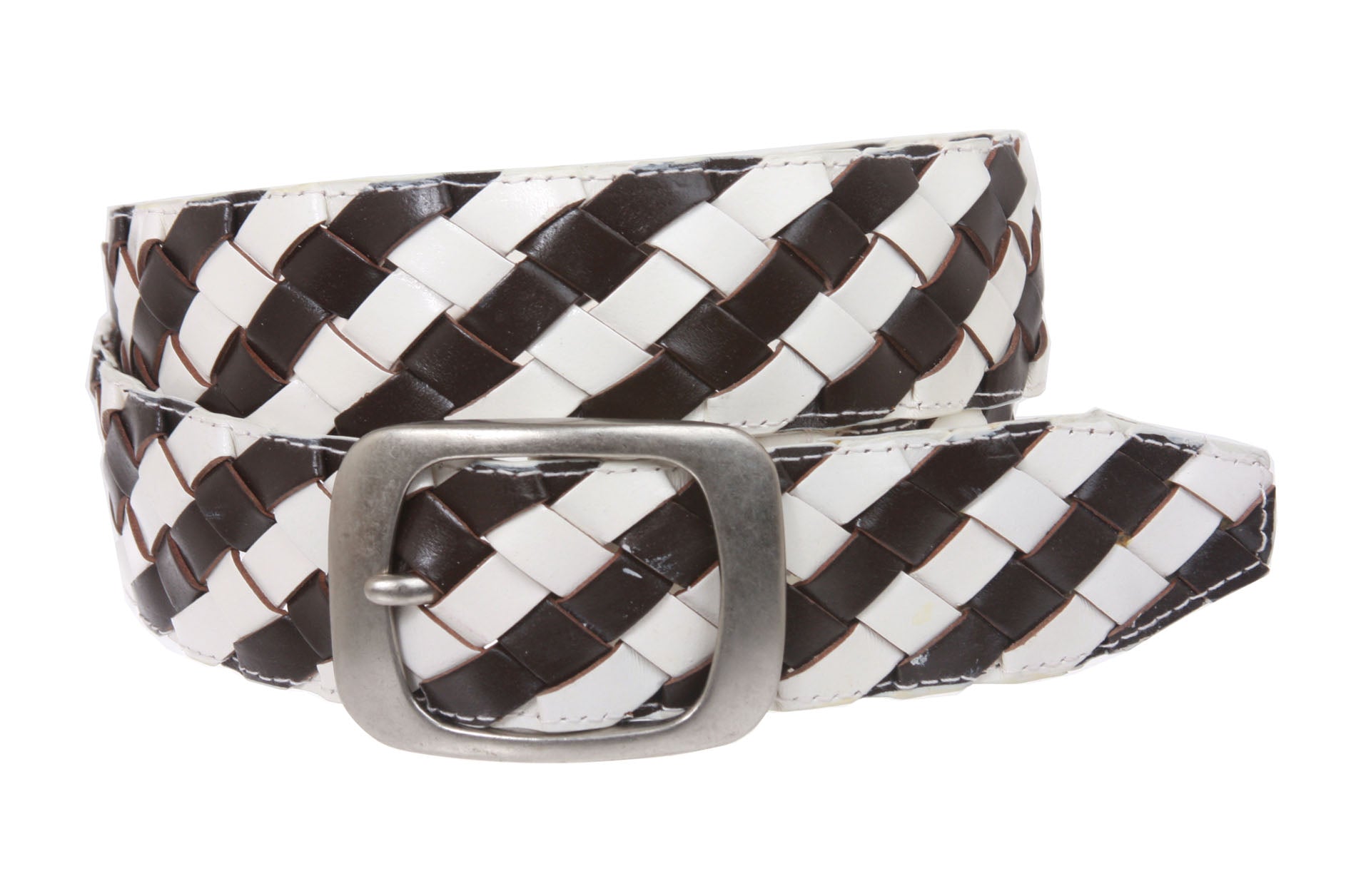 Ladies 1 1/2" Braided Leather Belt - OnlineBelts