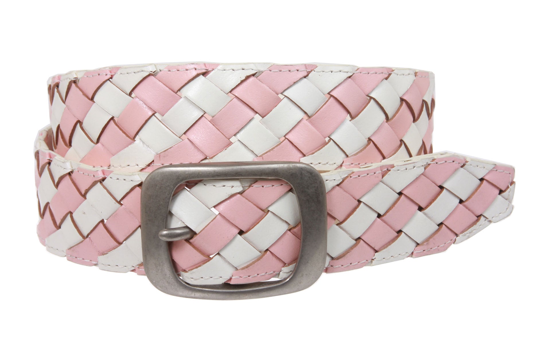 Ladies 1 1/2" Braided Leather Belt - OnlineBelts