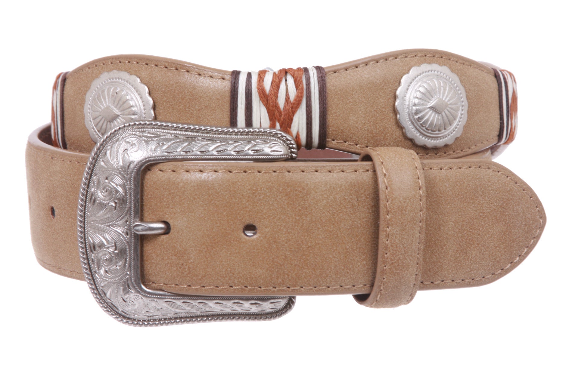 1 1/2'' Snap On Western Leather Casual Belt