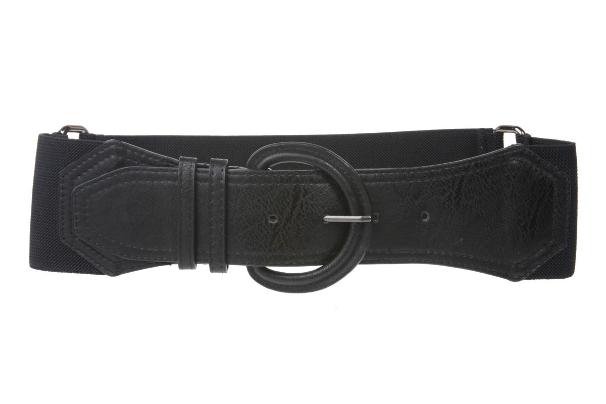 3" Wide High Waist Fashion Stretch Belt Size: One - OnlineBelts