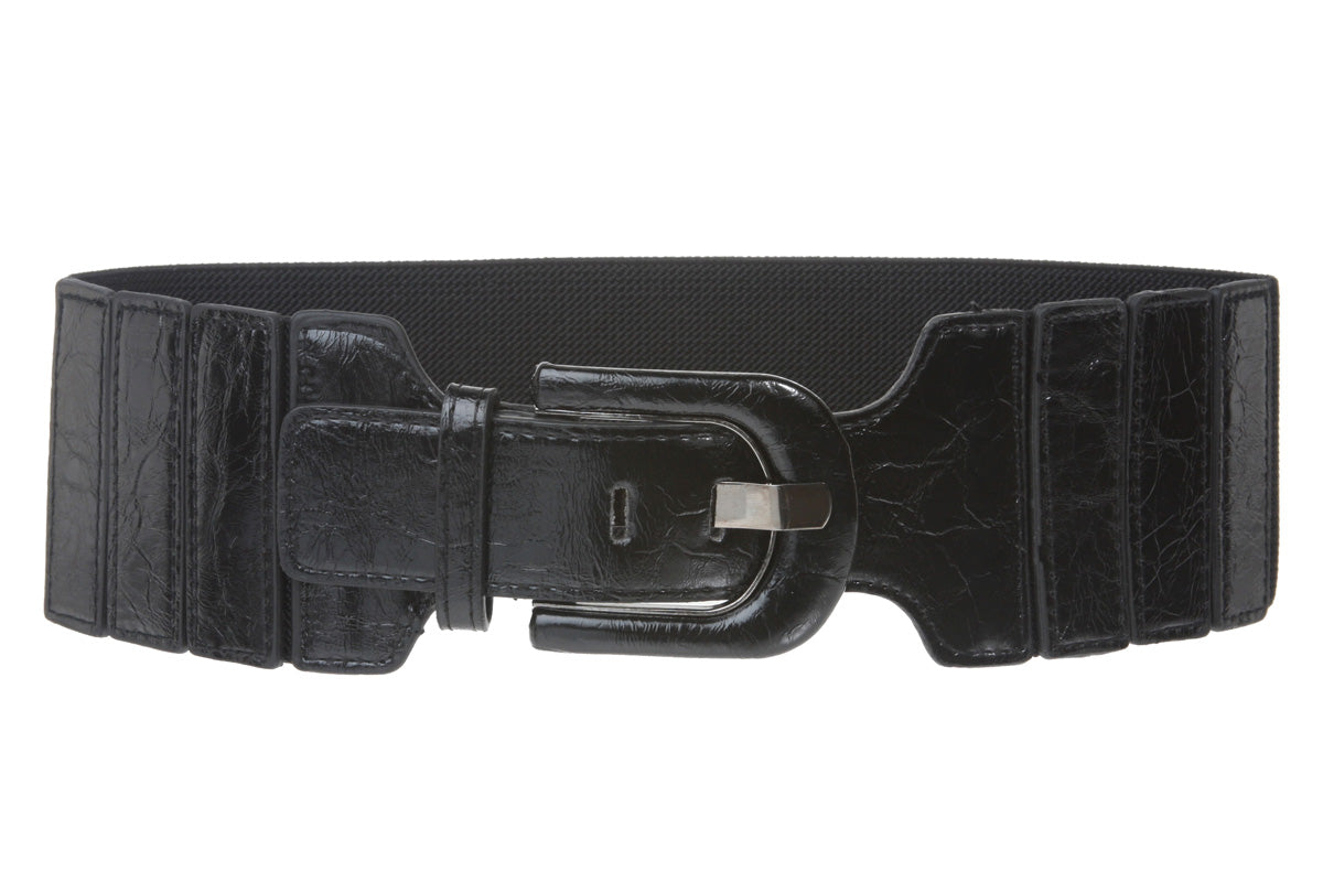 3" Wide High Waist Fashion Stretch Belt - OnlineBelts