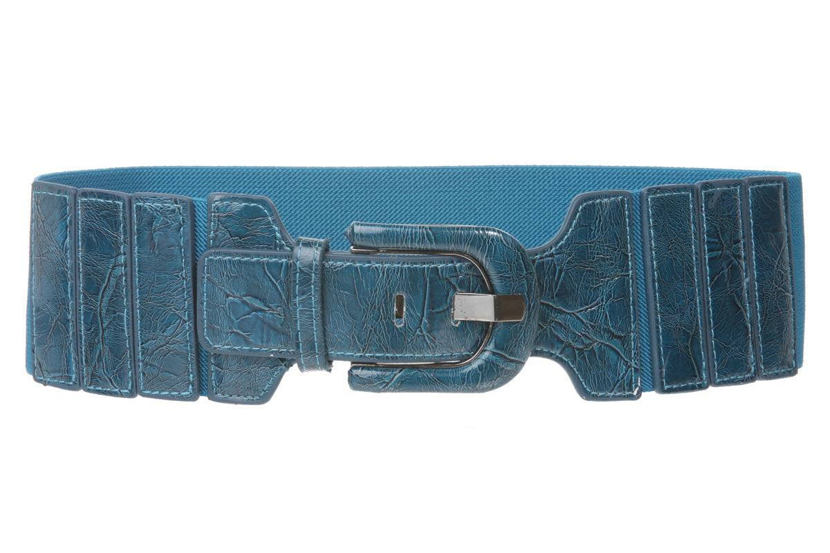 3" Wide High Waist Fashion Stretch Belt - OnlineBelts