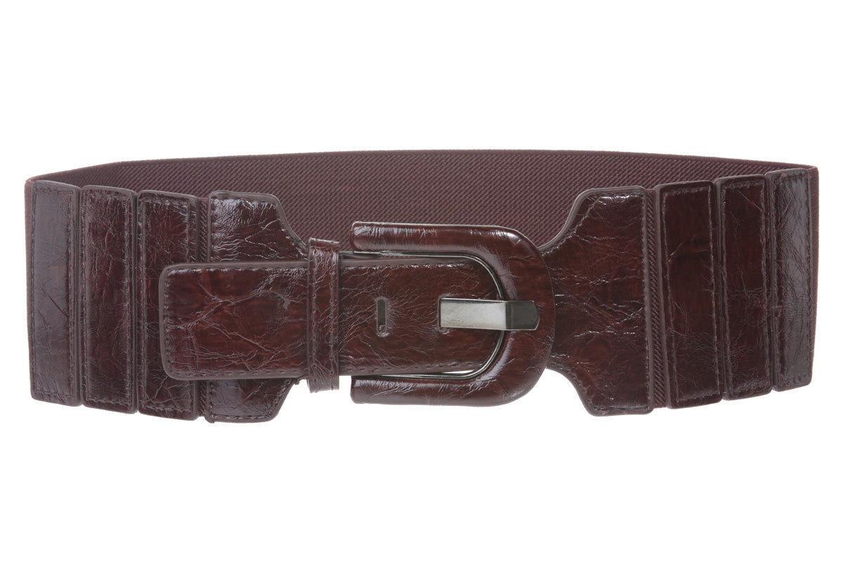 3" Wide High Waist Fashion Stretch Belt - OnlineBelts