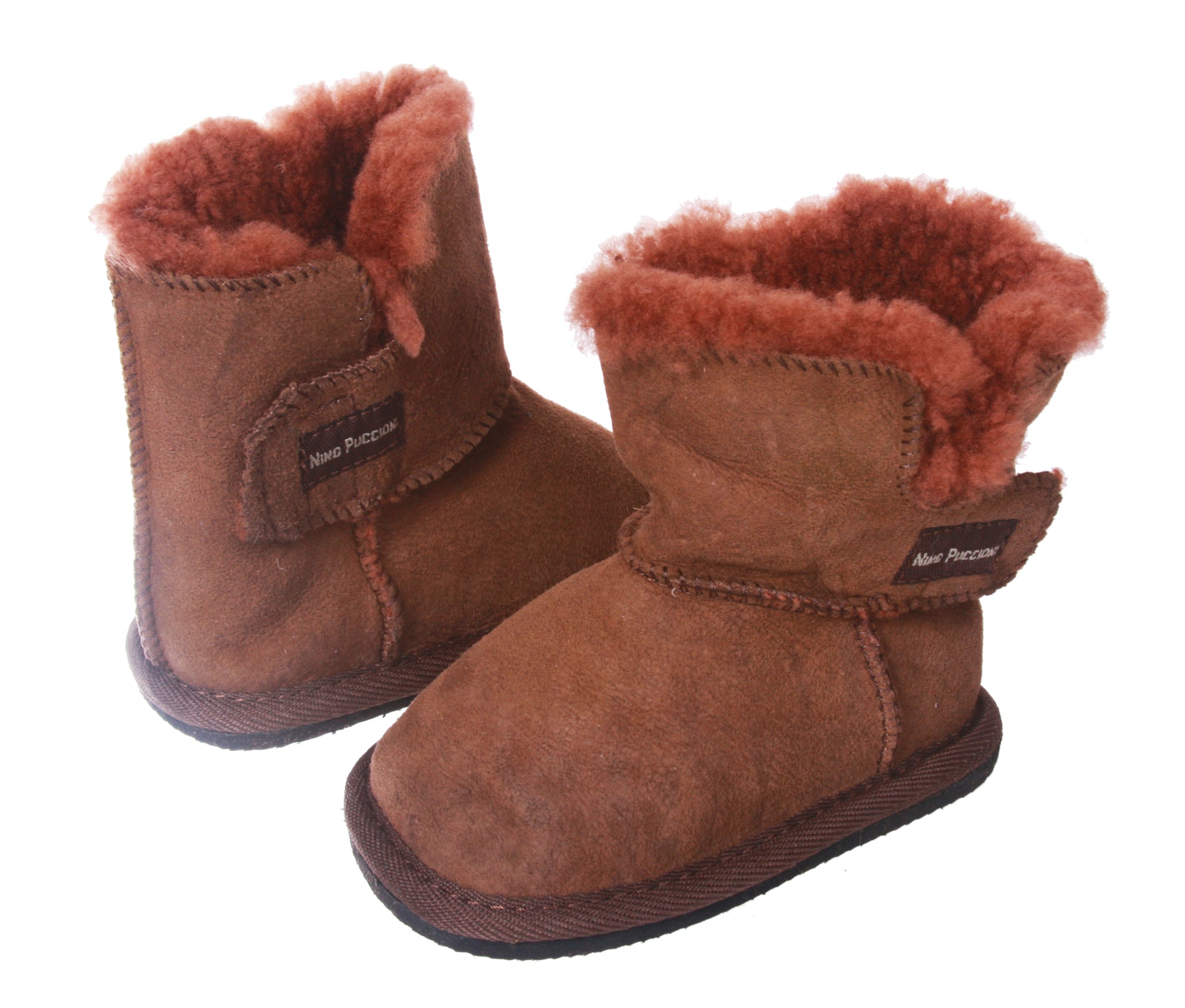 NINO Infants' Genuine Suede Shearling EVA outsole Boots