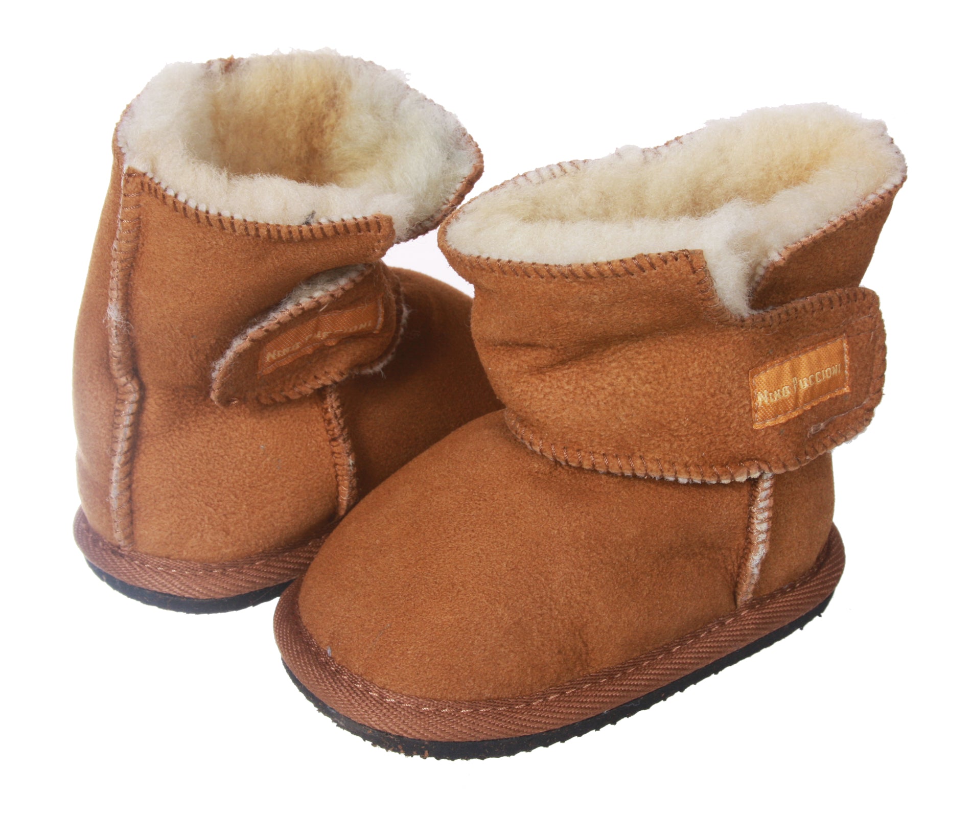 NINO Infants' Genuine Suede Shearling EVA outsole Boots