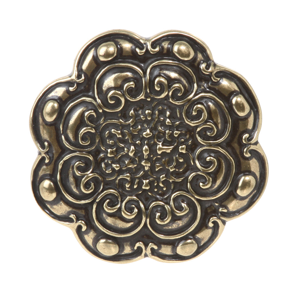 Round Flower Engraved Belt Buckle - OnlineBelts