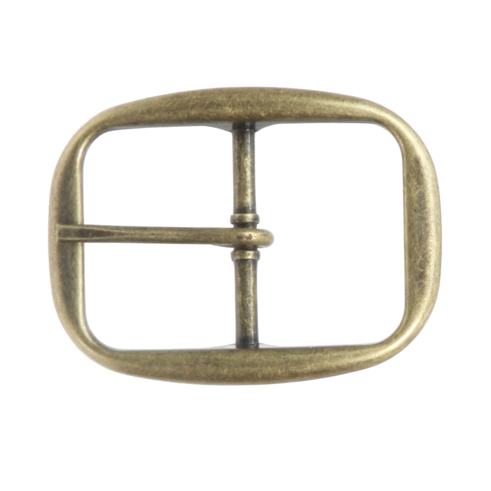 1 1/4" (32 mm) Single Prong Oval Center Bar Belt Buckle - OnlineBelts