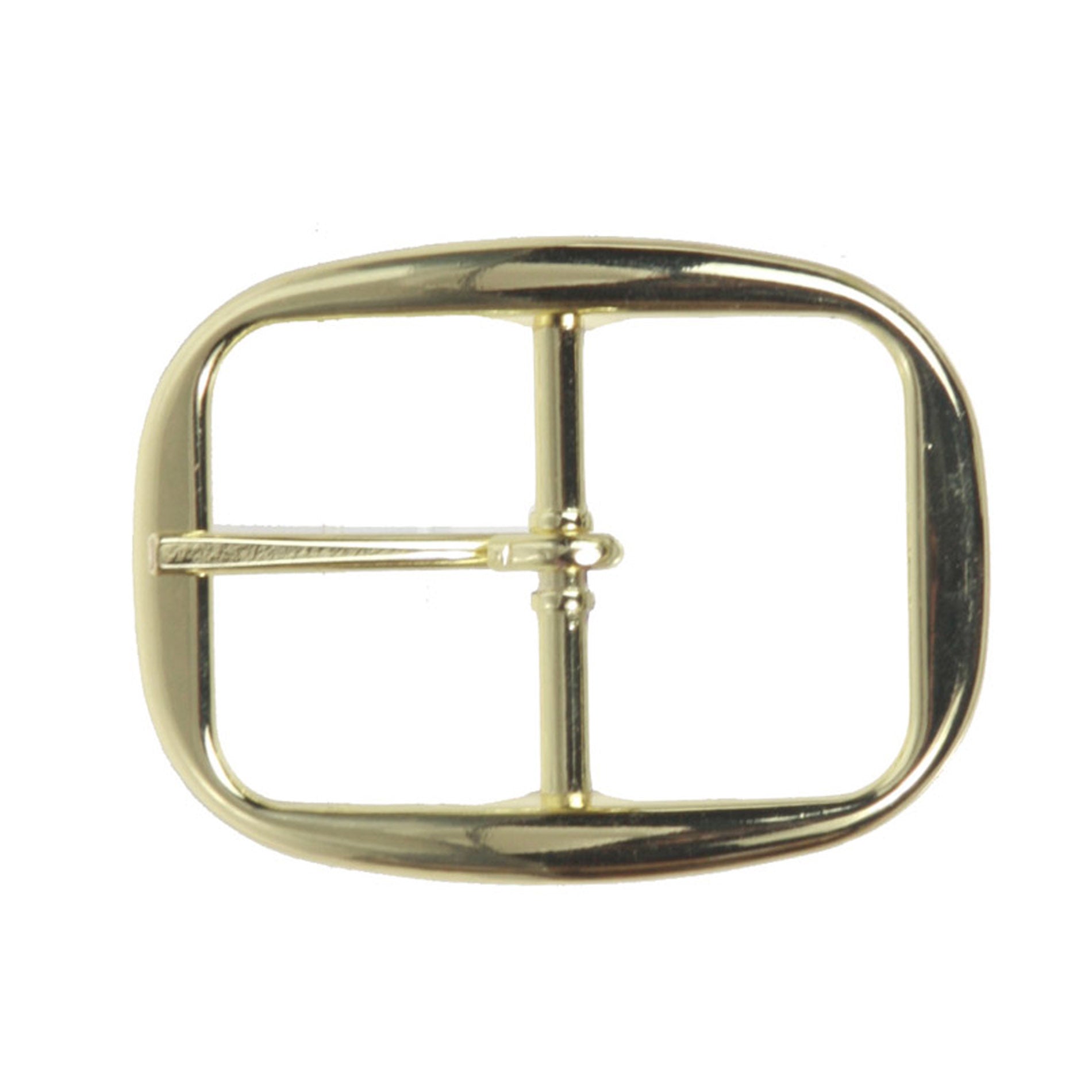 1 1/4" (32 mm) Single Prong Oval Center Bar Belt Buckle - OnlineBelts