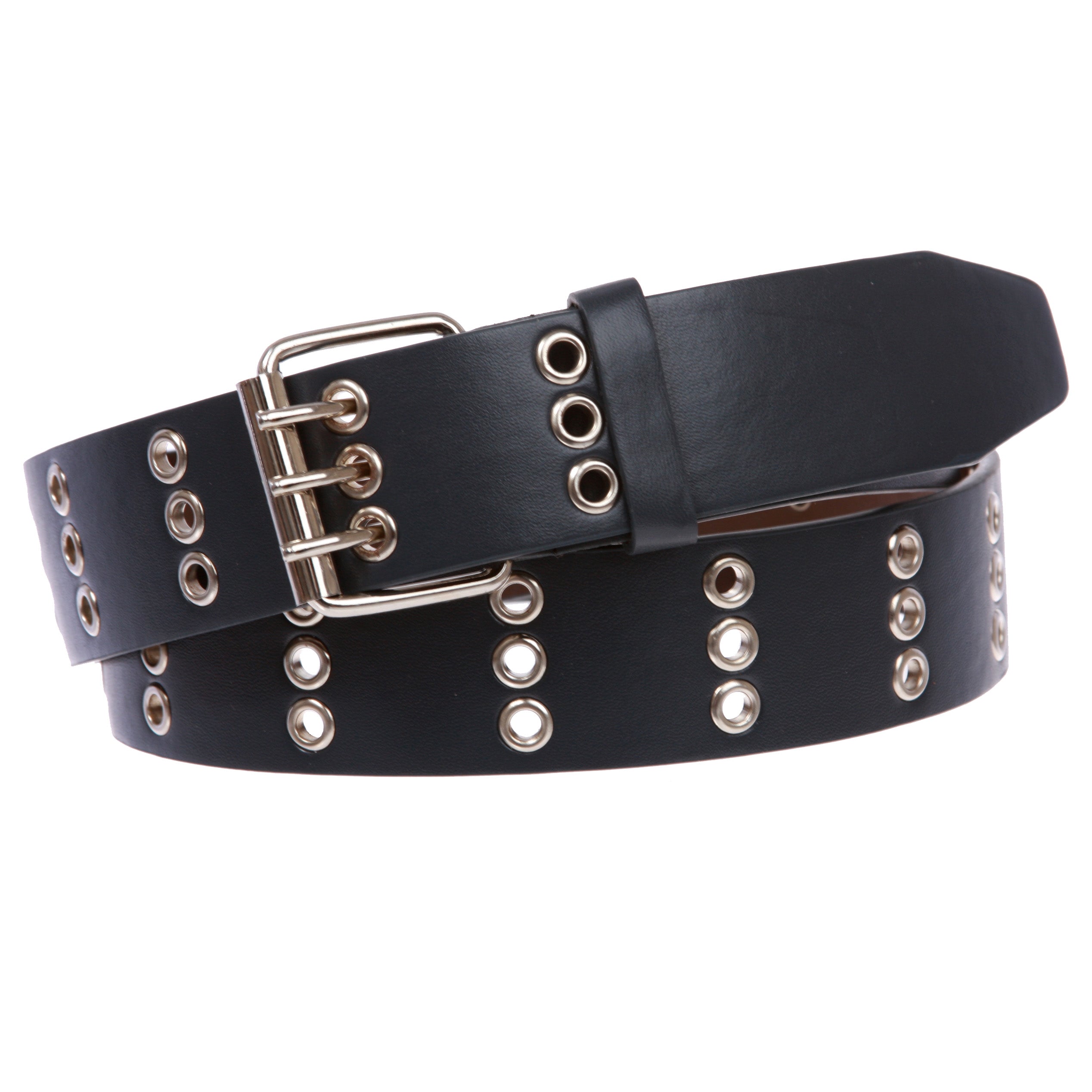 Three Row Grommets Fashion Jean Belt - OnlineBelts