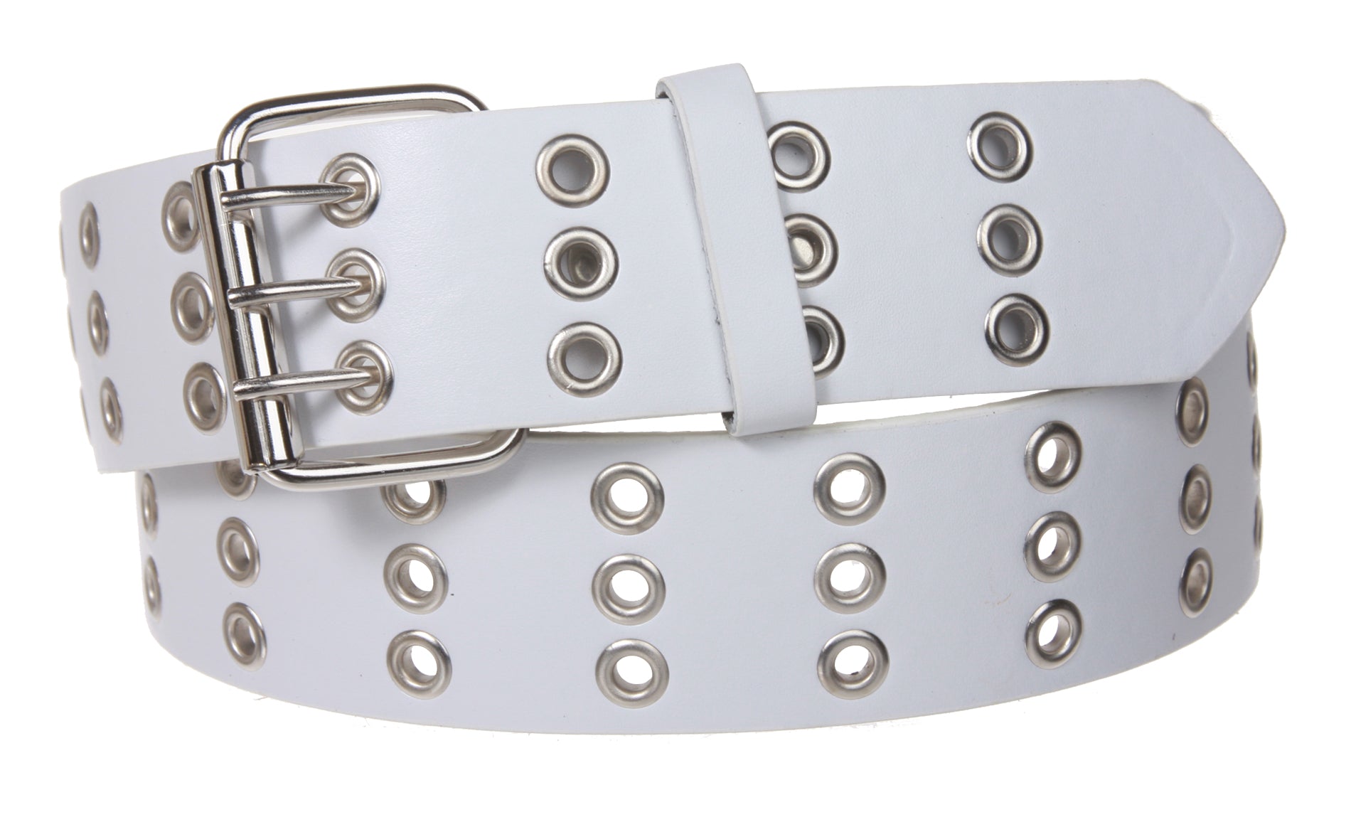 Three Row Grommets Fashion Jean Belt - OnlineBelts