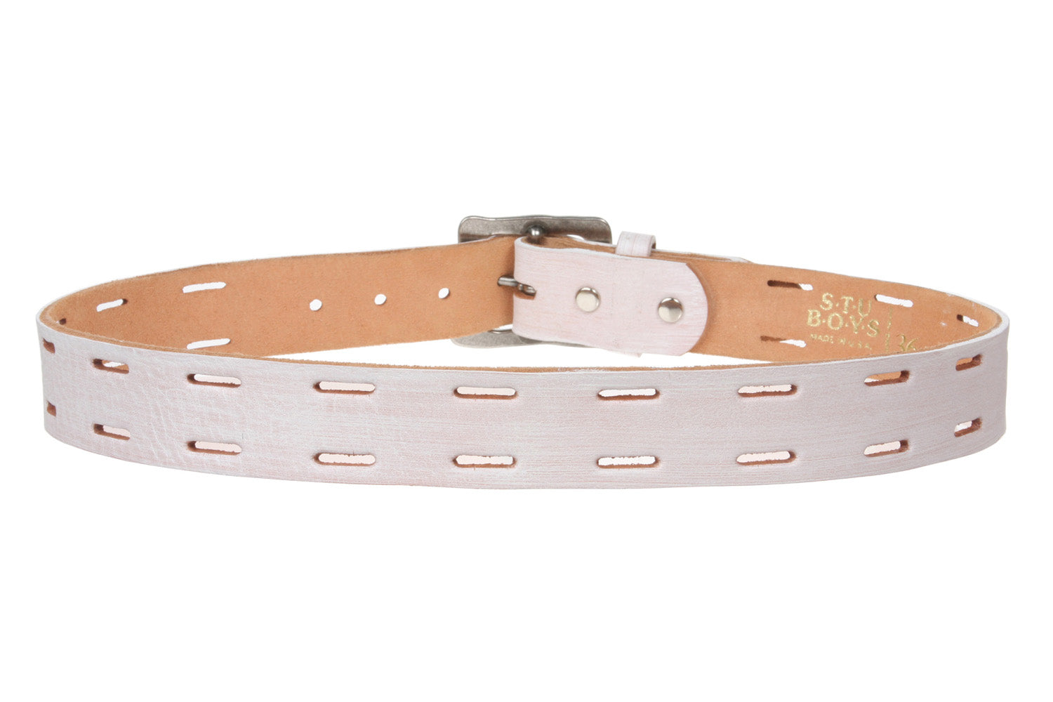 Snap On 1 1/2" Soft Hand Genuine Leather Casual Belt - OnlineBelts