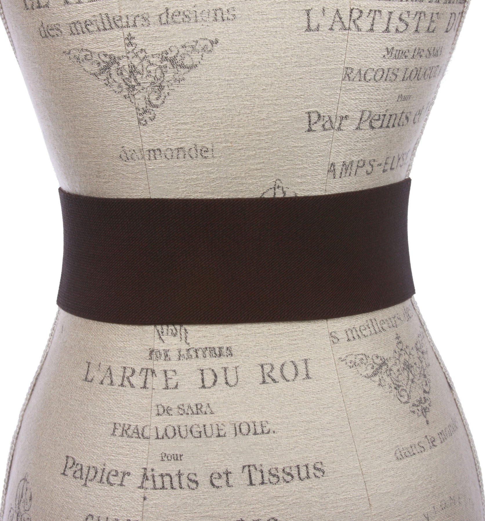 Women's 3" Wide High Waist Braided Fashion Stretch Belt - OnlineBelts