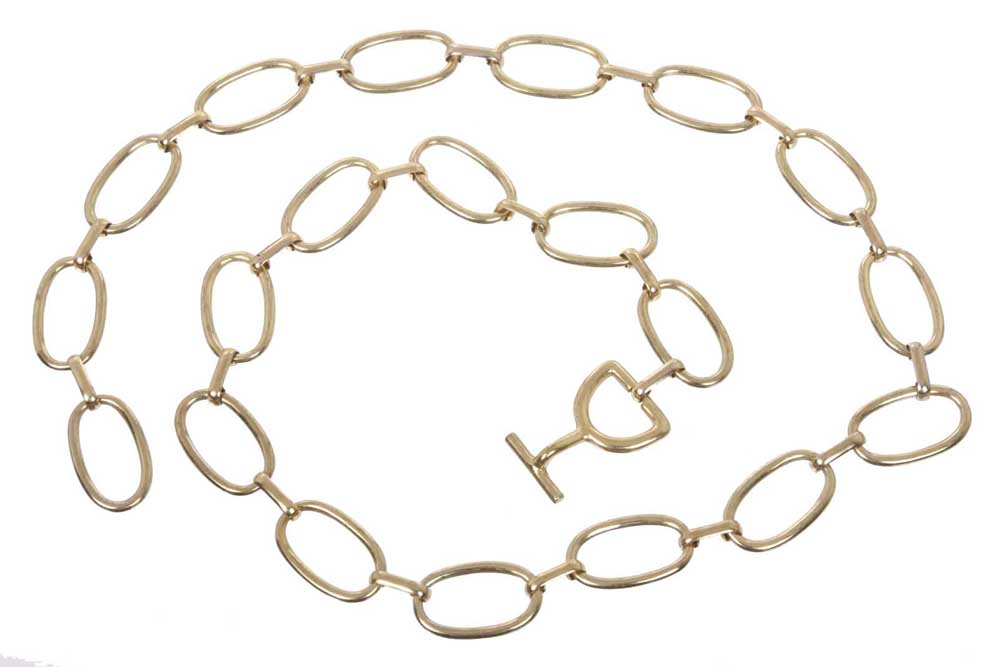 Oval Metal Chain Belt - OnlineBelts