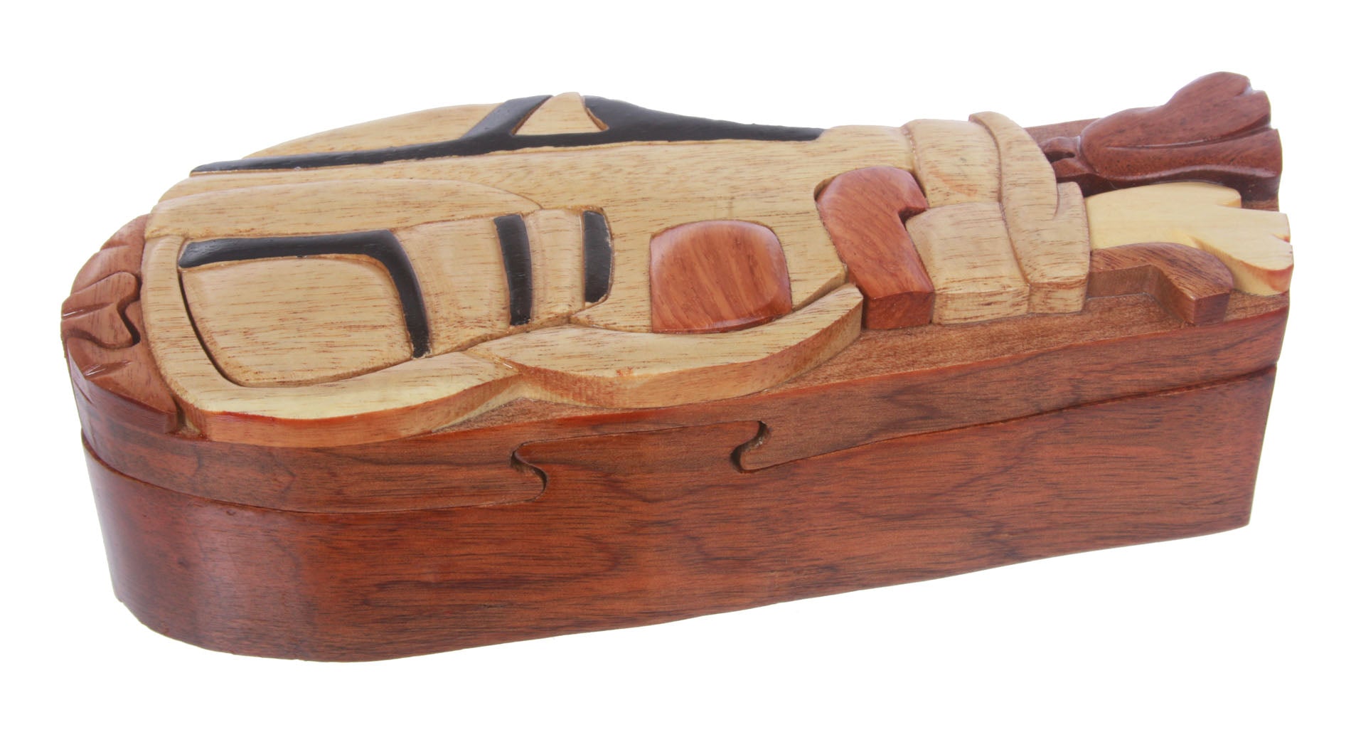 Handcrafted Wooden Golf set Shape Secret Jewelry Puzzle Box -Golf set