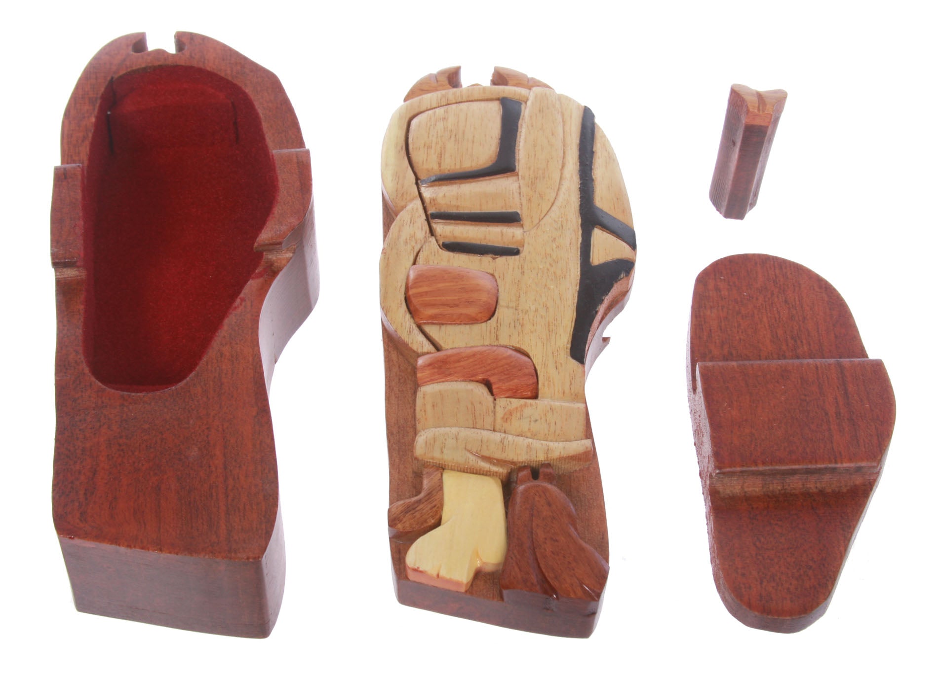 Handcrafted Wooden Golf set Shape Secret Jewelry Puzzle Box -Golf set - OnlineBelts