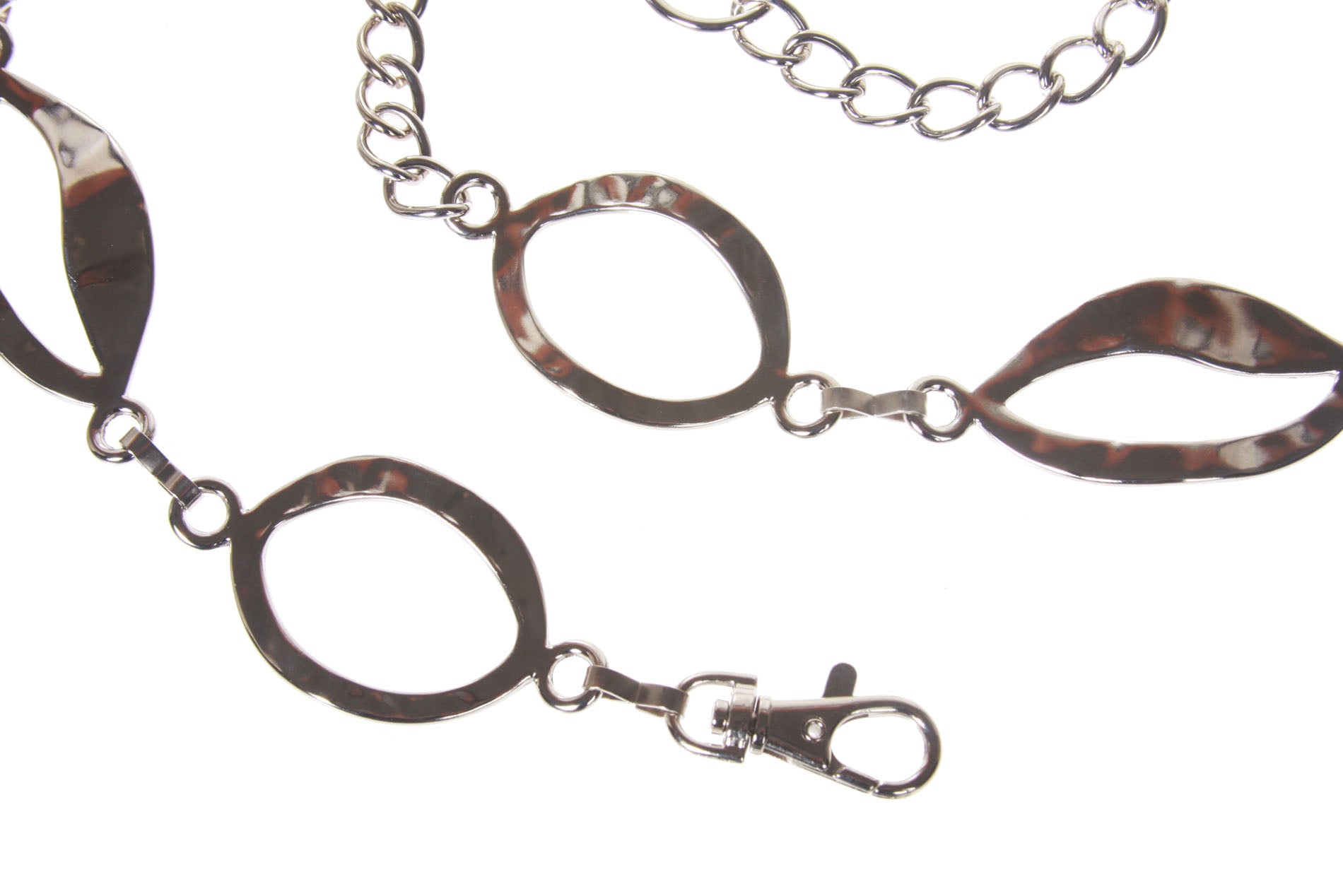 Ladies Oval Metal Chain Belt - OnlineBelts