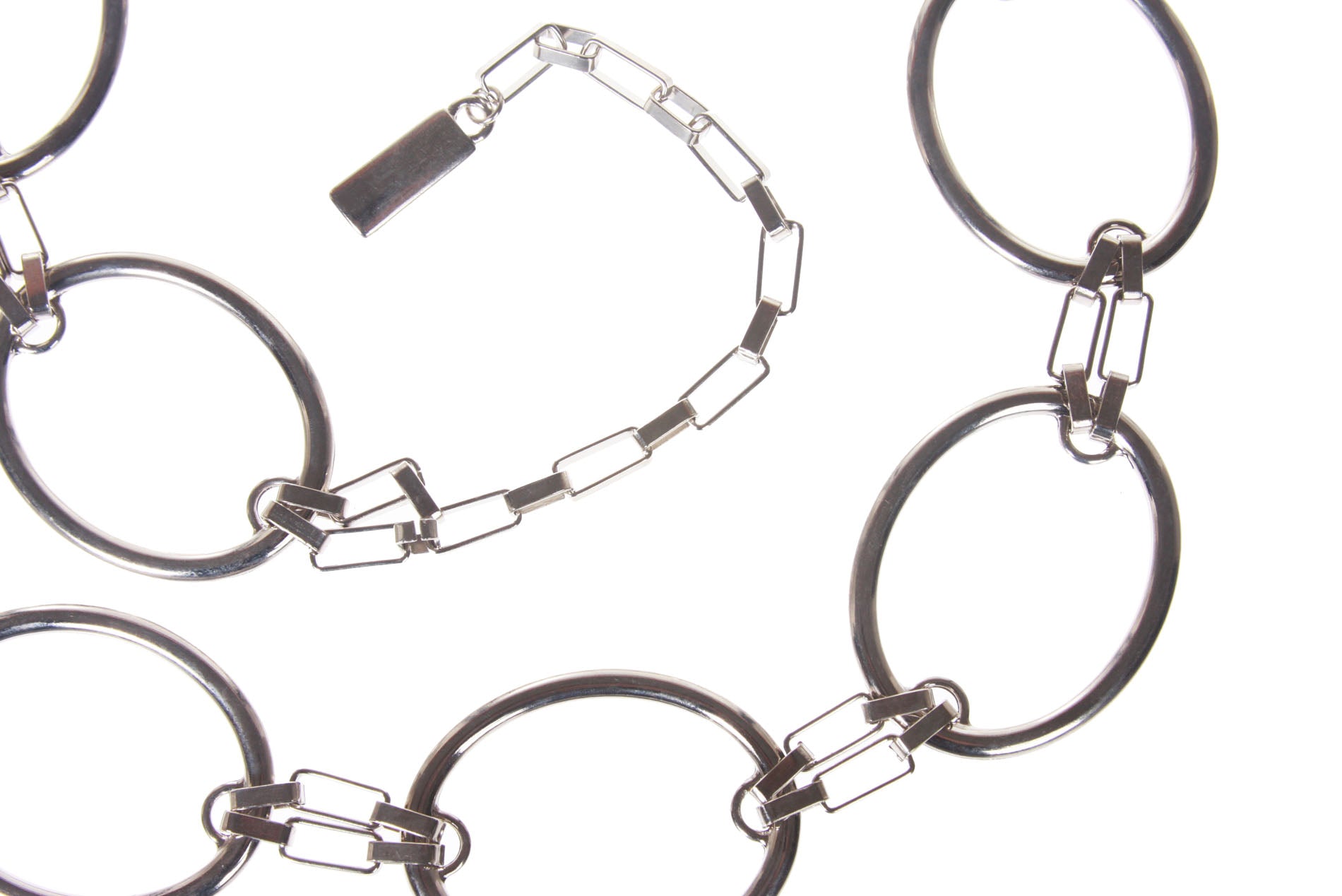 2" Oval Metal Chain Belt