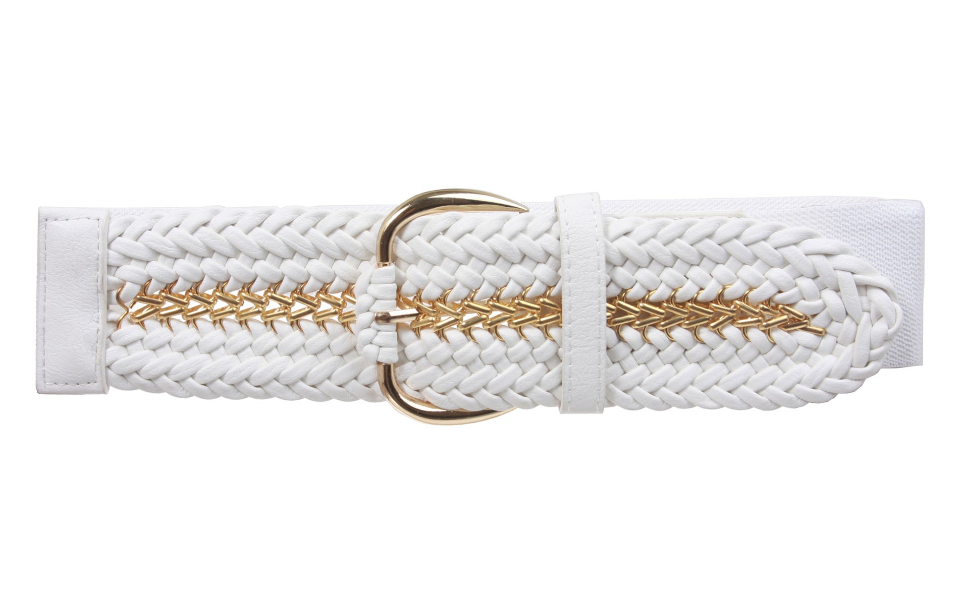 2 3/4" Ladies High Waist Braided Fashion Stretch Belt Size: One