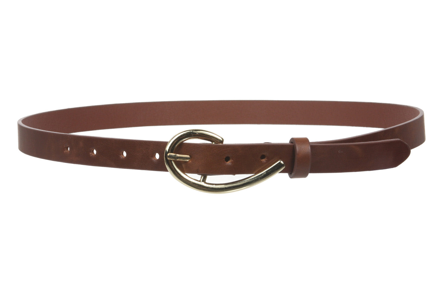 3/4 Inch (19mm) Skinny Faux Leather Fashion Belt Size: One- OnlineBelts